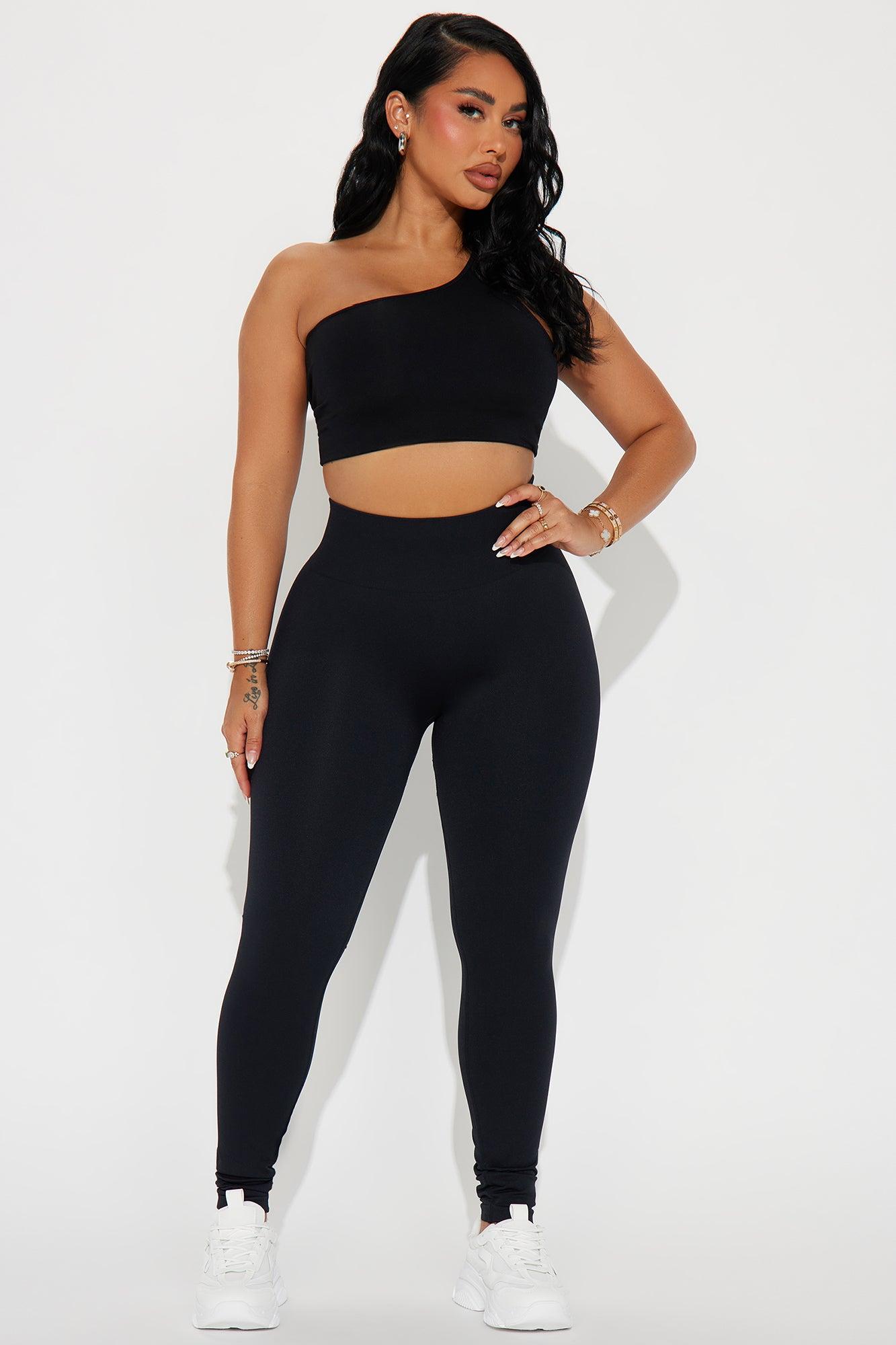 Racket Up Flex Seamless Active Legging - Black Product Image