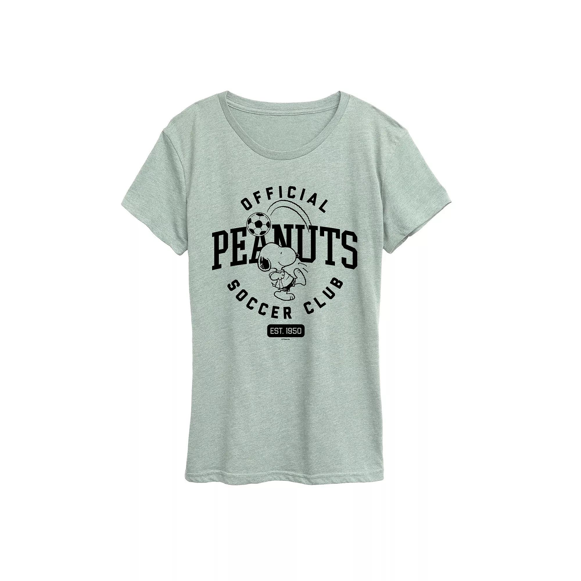 Women's Peanuts Official Soccer Club Graphic Tee,  Product Image