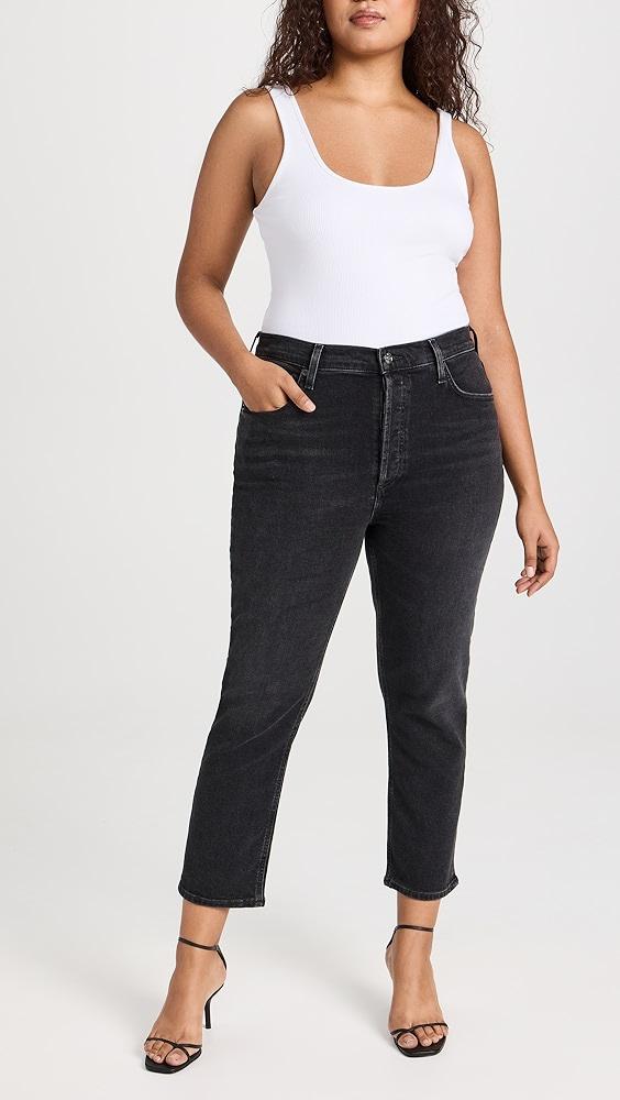 AGOLDE Riley High Rise Straight Crop Jeans | Shopbop Product Image