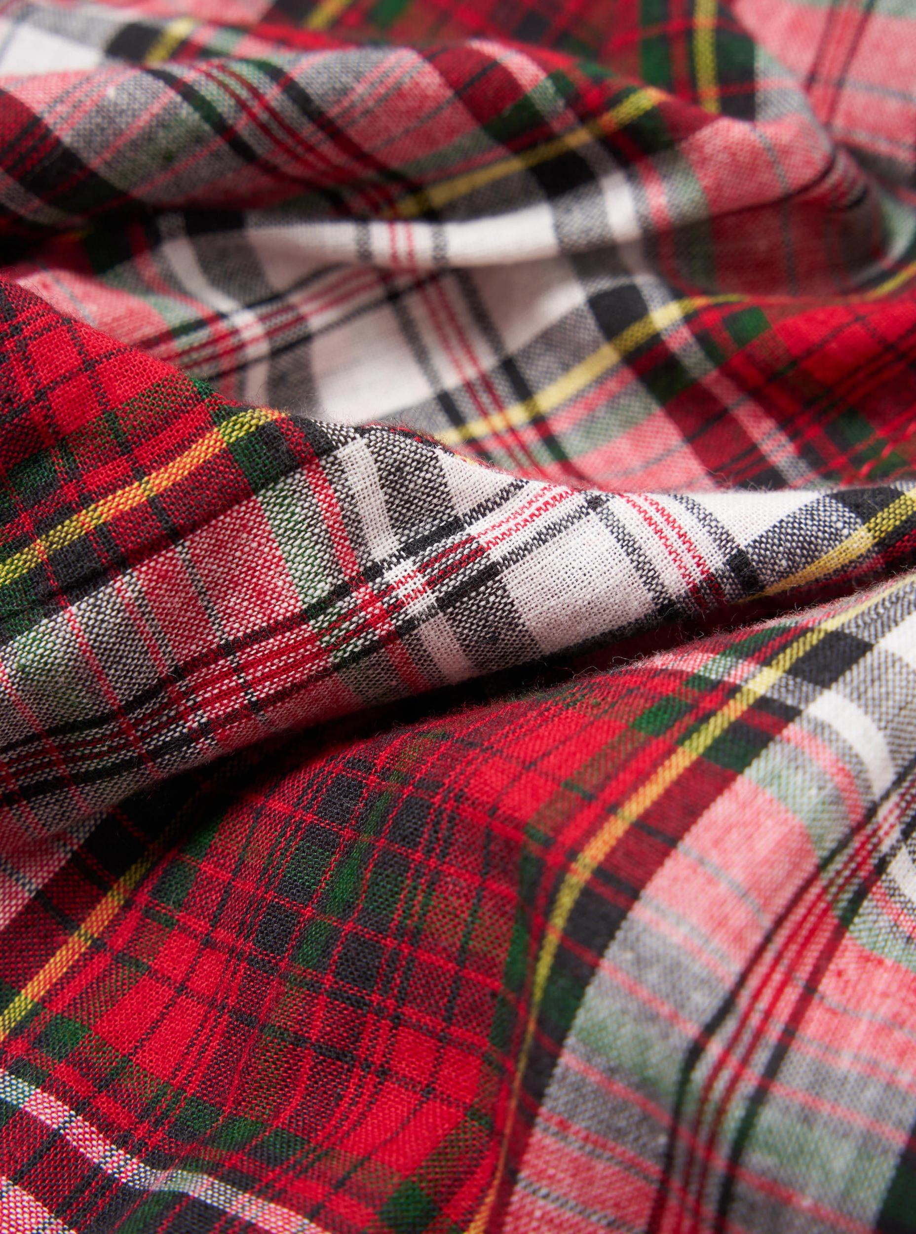Short Pyjama Set in Red Madras Check Product Image