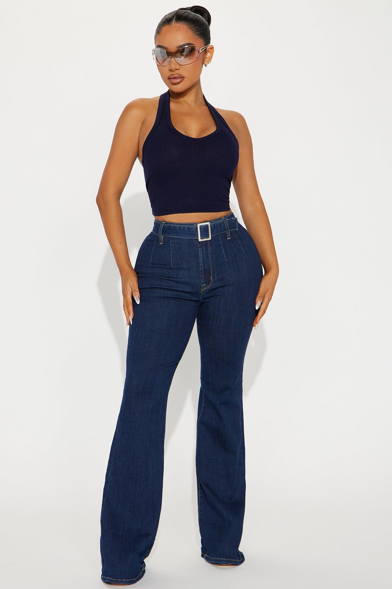 The New Me Halter Top - Navy Product Image