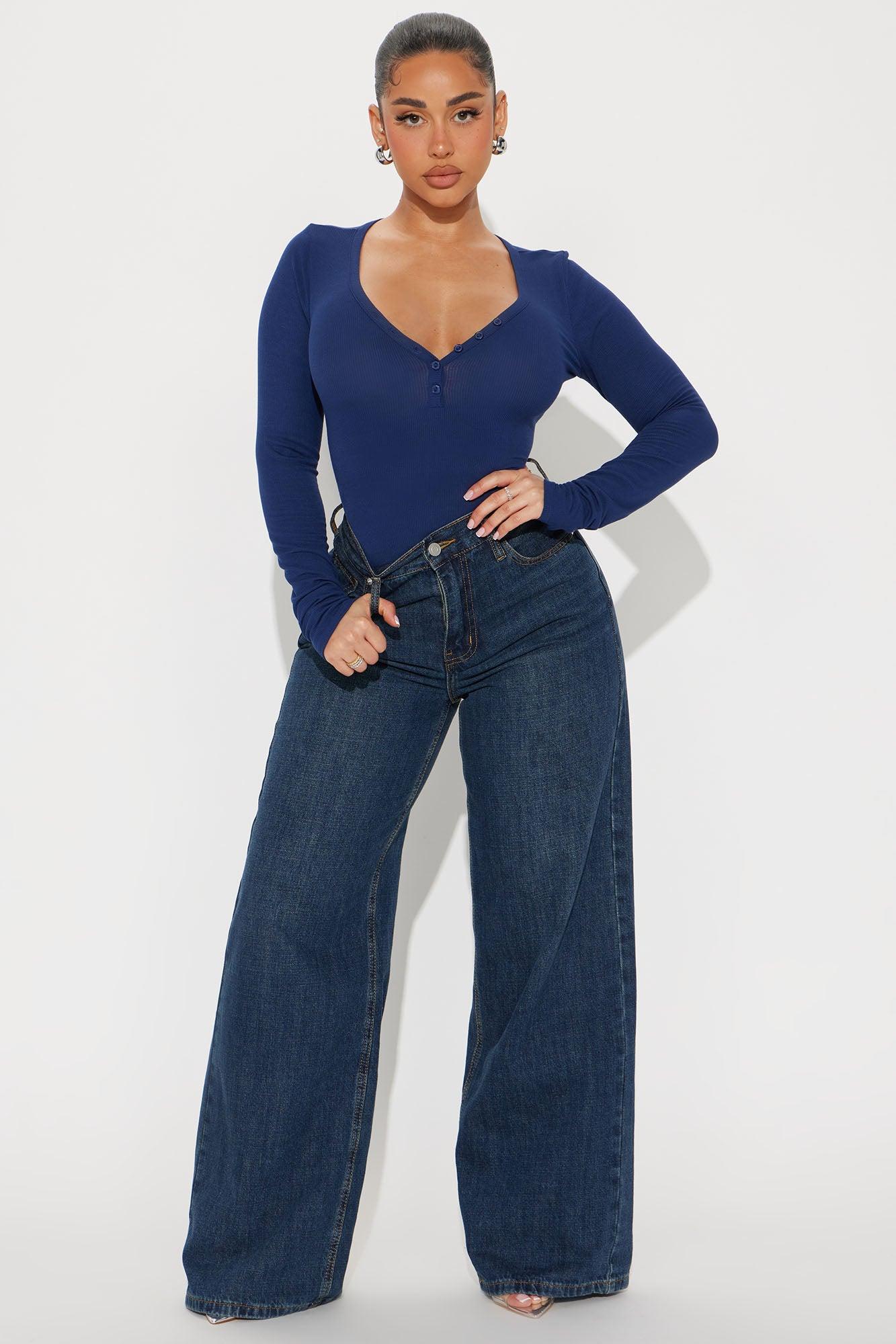 Callie Henley Top - Navy Product Image
