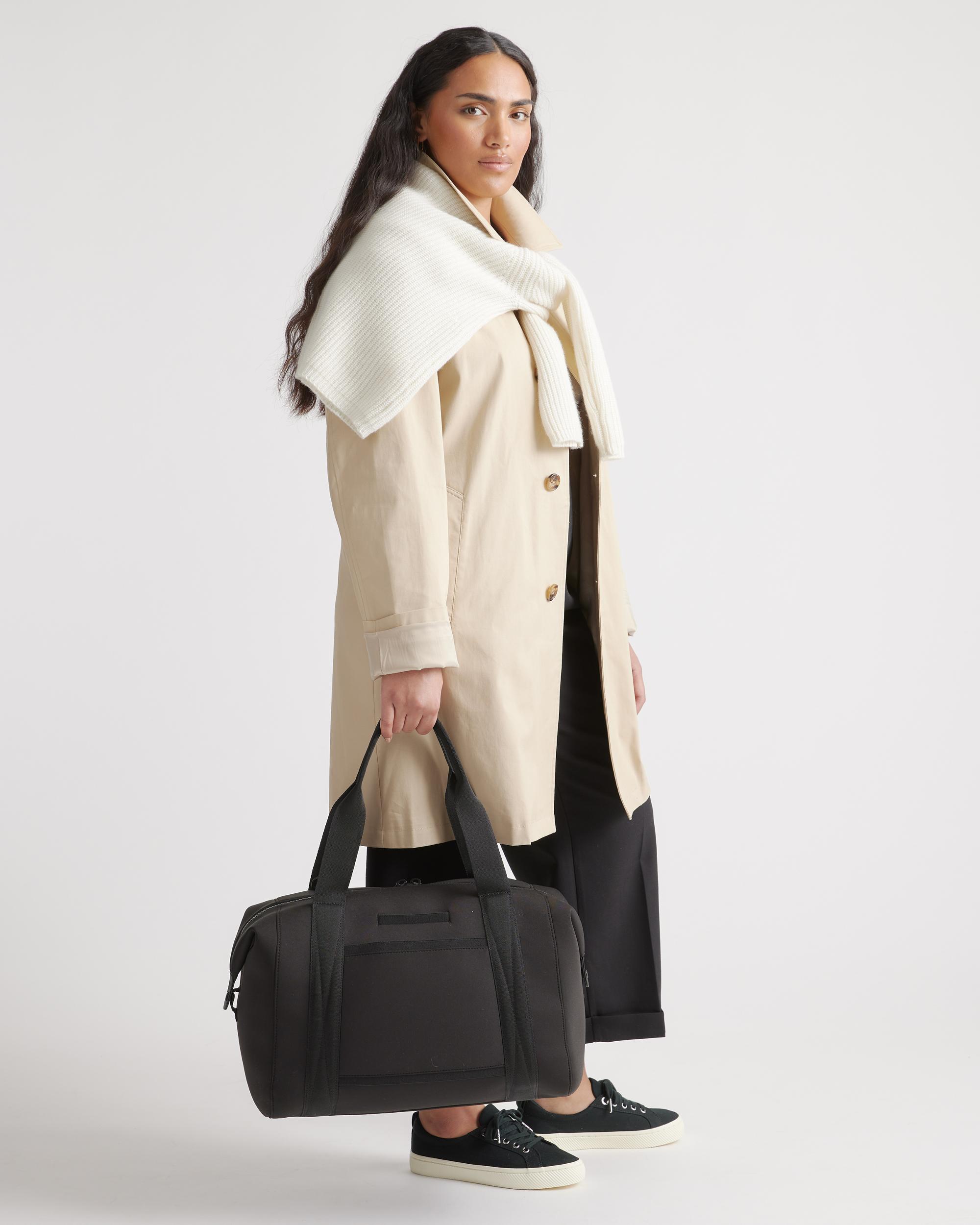 Quince | Women's All-Day Neoprene Duffle Bag in Black, Recycled Polyester Product Image