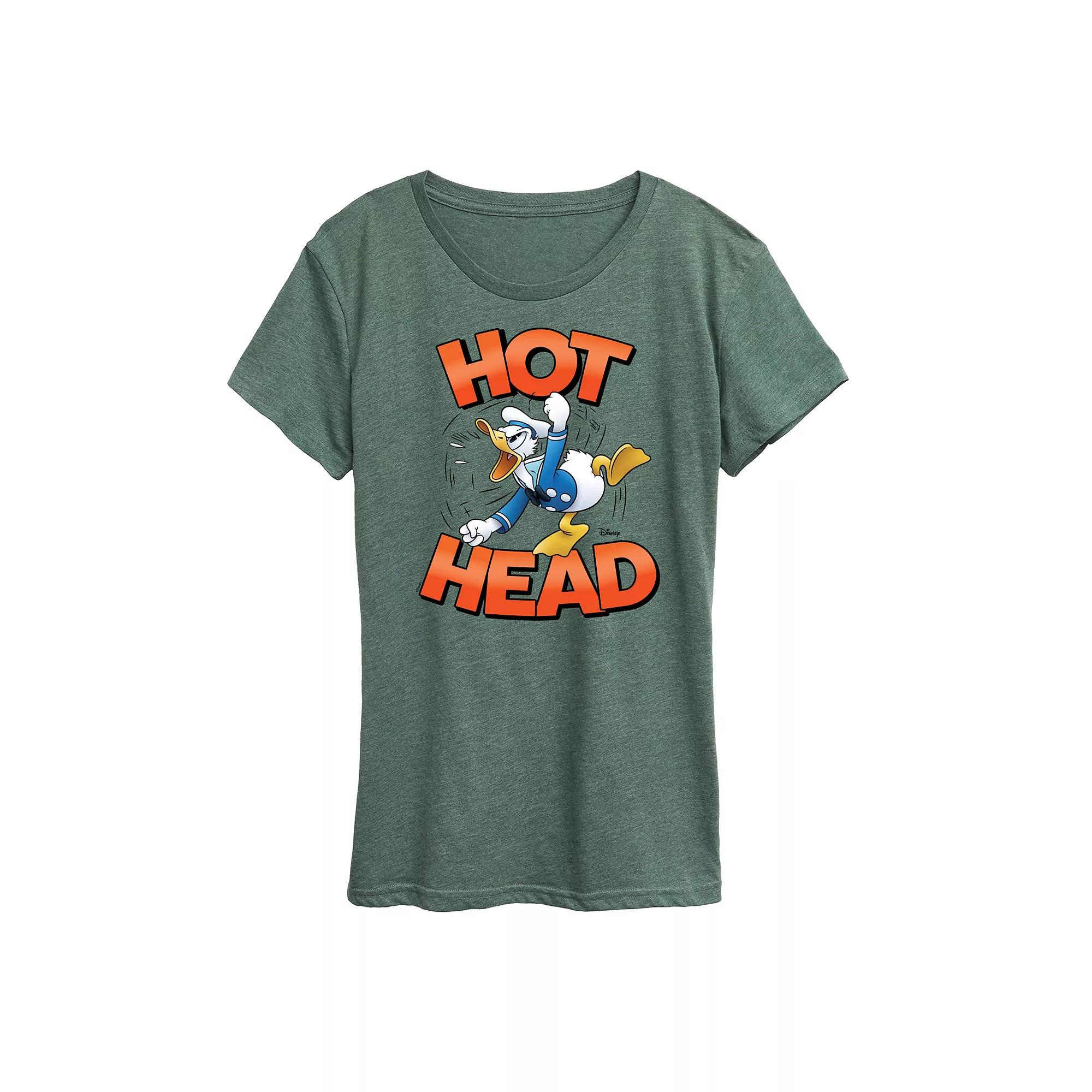 Disney's Donald Duck Women's Hot Head Graphic Tee,  Product Image