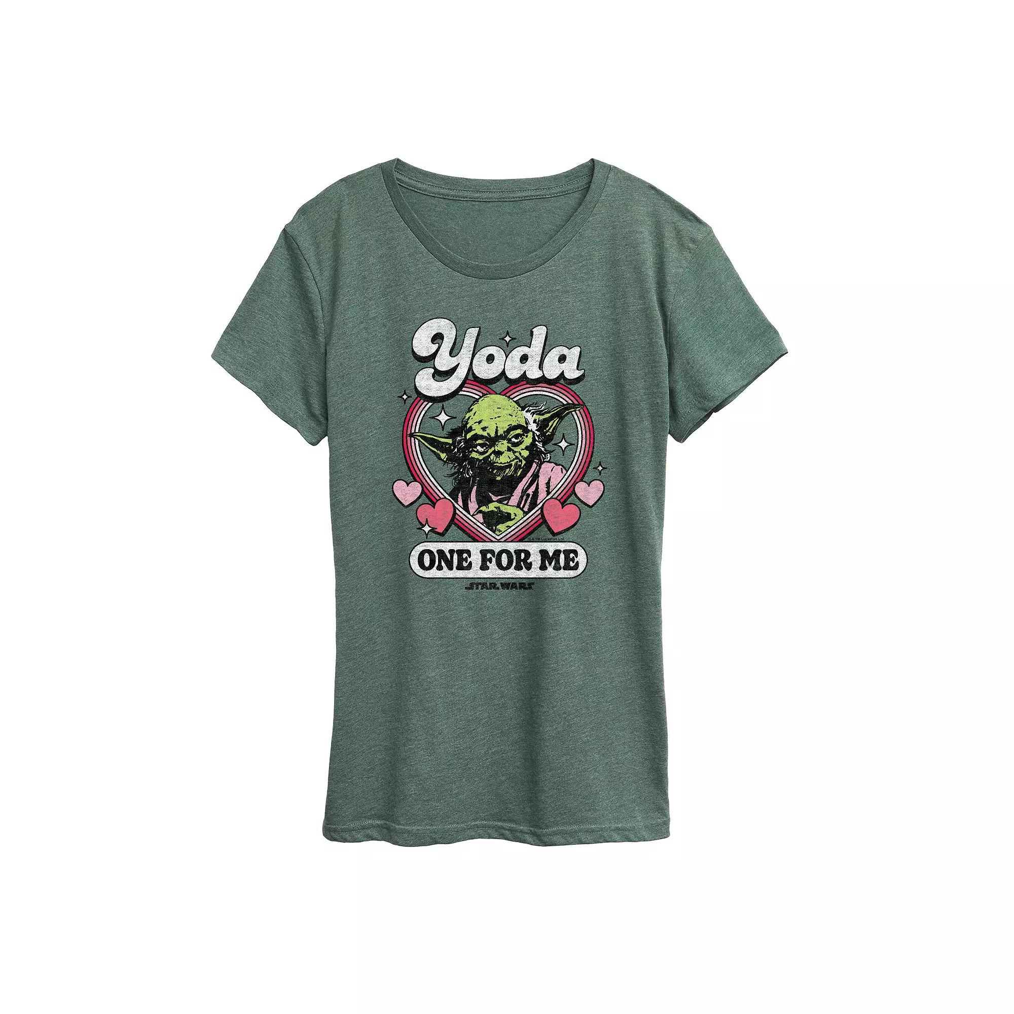 Women's Star Wars Yoda One For Me Graphic Tee,  Product Image