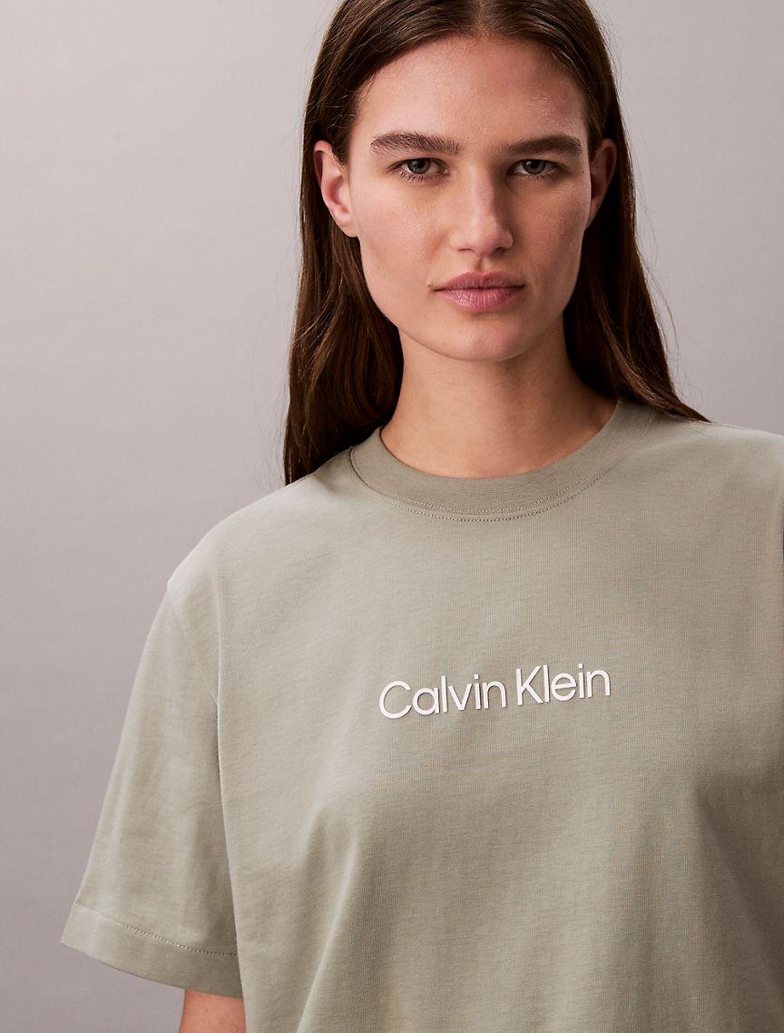 Standard Logo Boxy Fit Crewneck T-Shirt Product Image