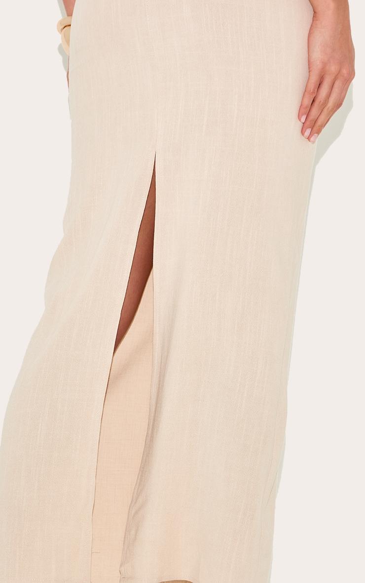 Tall Stone Faux Linen Mid Rise Maxi Sirt Product Image