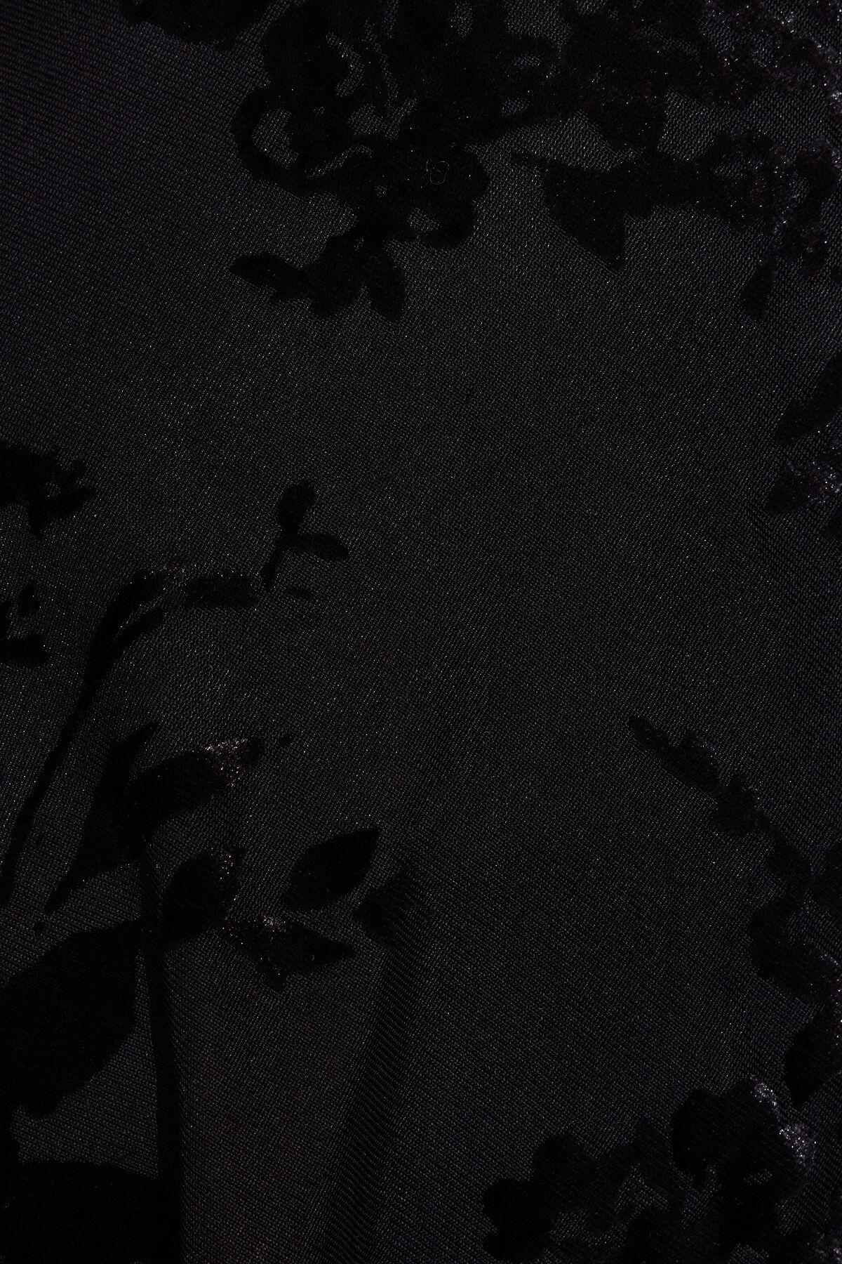 Burnout Flowy Velvet Skort Product Image