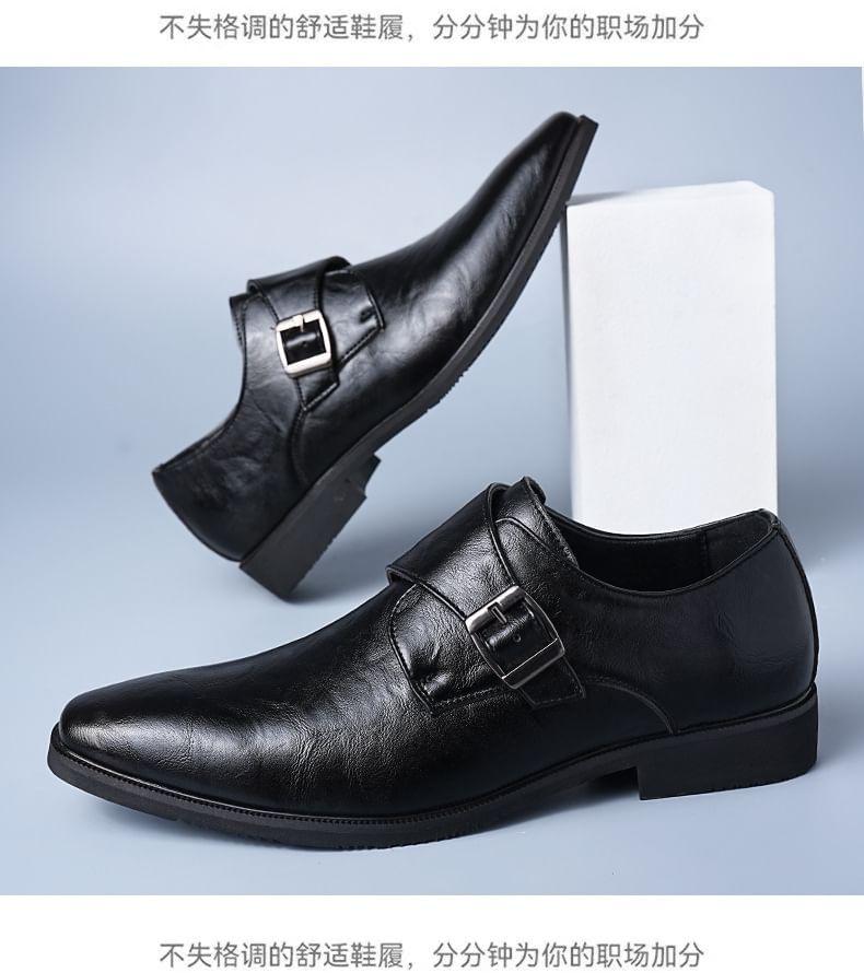 Plain Monk Strap Loafers Product Image