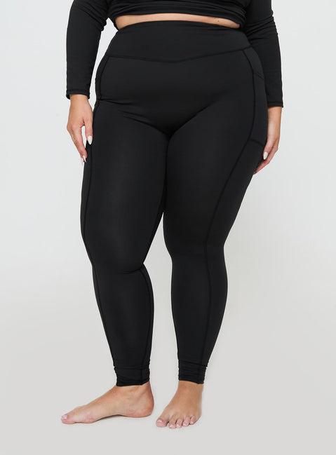 Achieve Activewear Leggings Black Curve Product Image