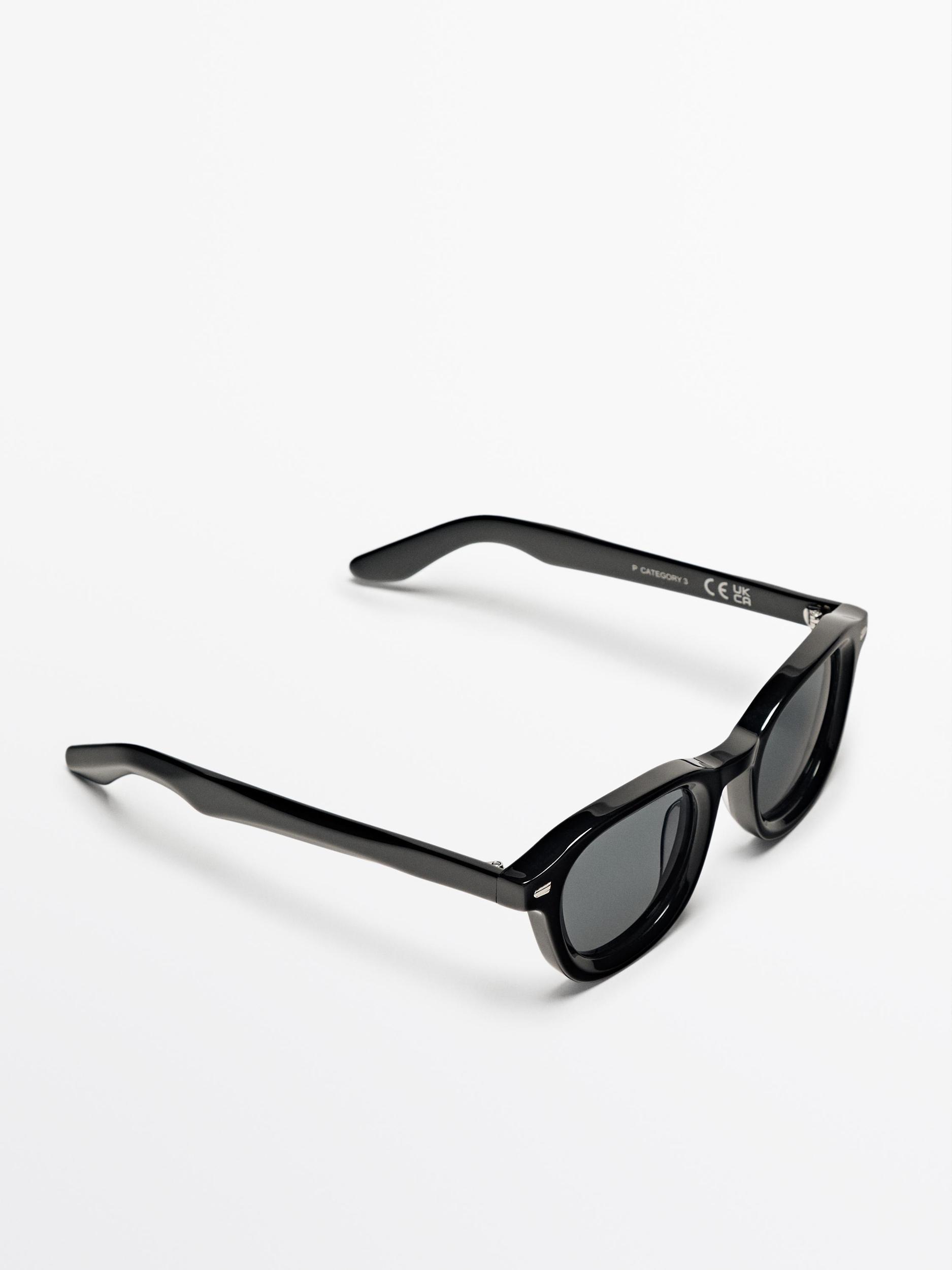 Round resin sunglasses Product Image