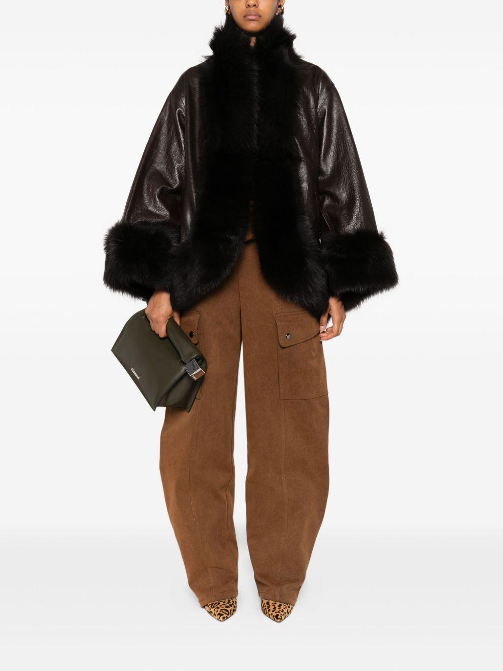 Sabine fur-trimmed coat Product Image