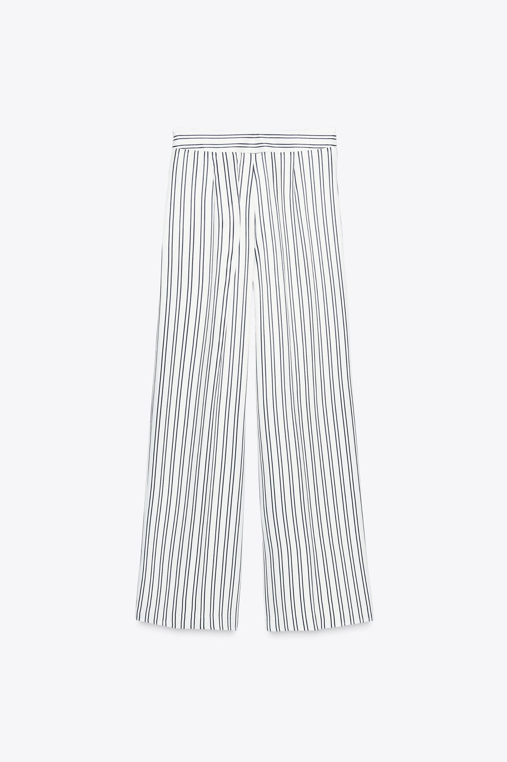 STRIPED PANTS WITH BUTTONS Product Image