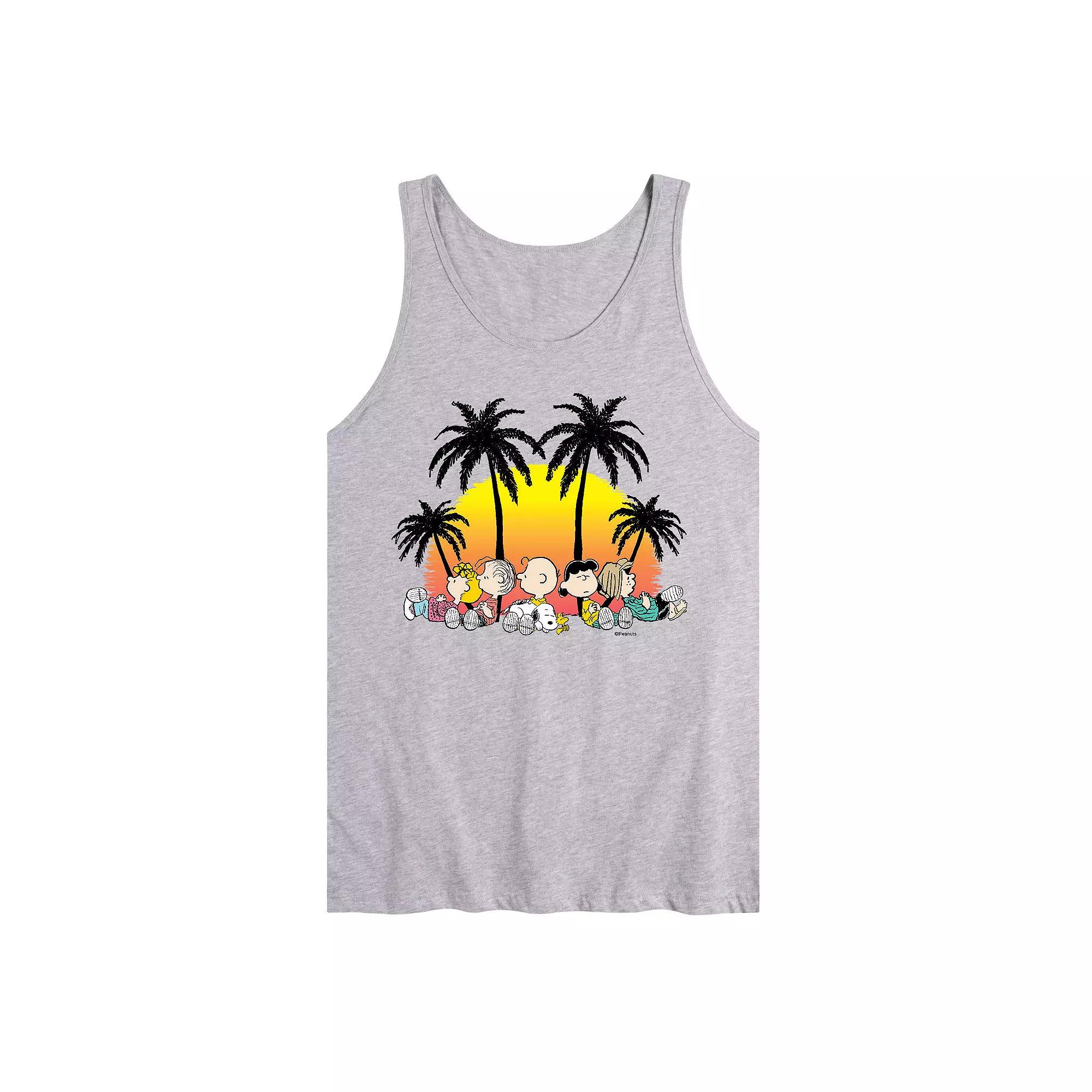 Men's Peanuts Tropical Tank Top,  Product Image
