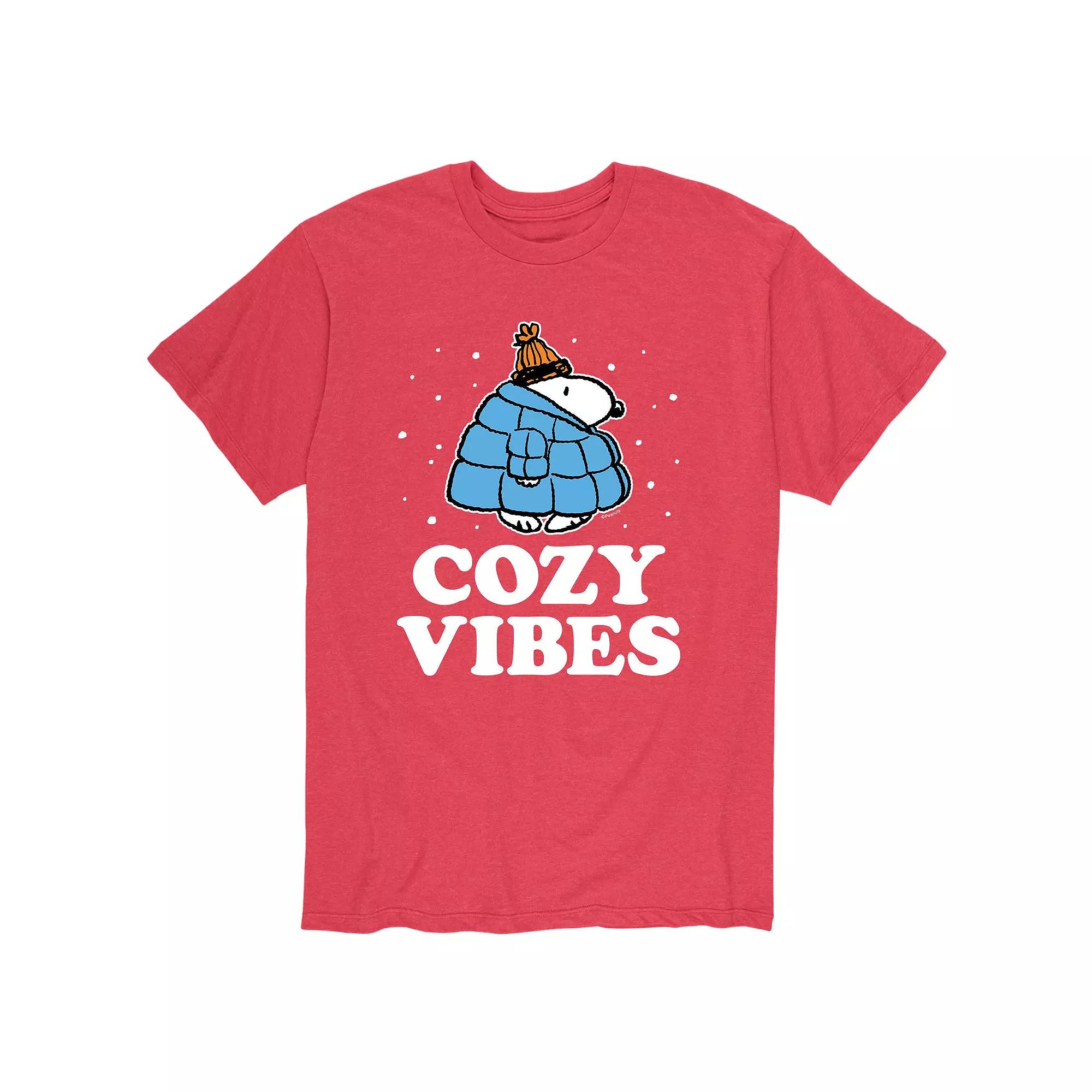 Men's Peanuts Snoopy "Cozy Vibes" Tee,  Product Image