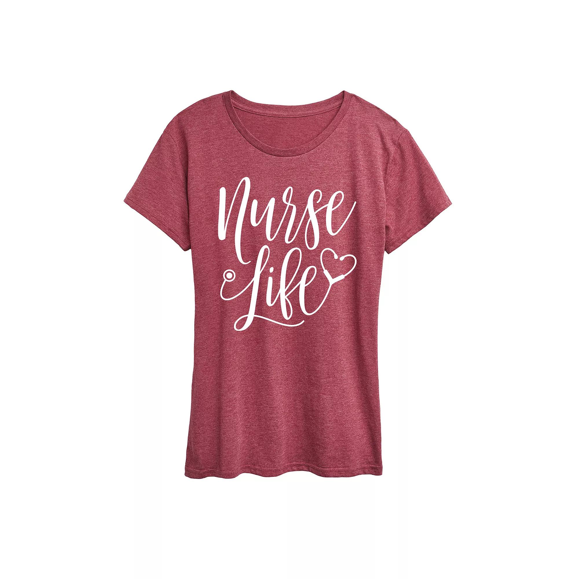 Women's Nurse Life Graphic Tee, Girl's,  Product Image