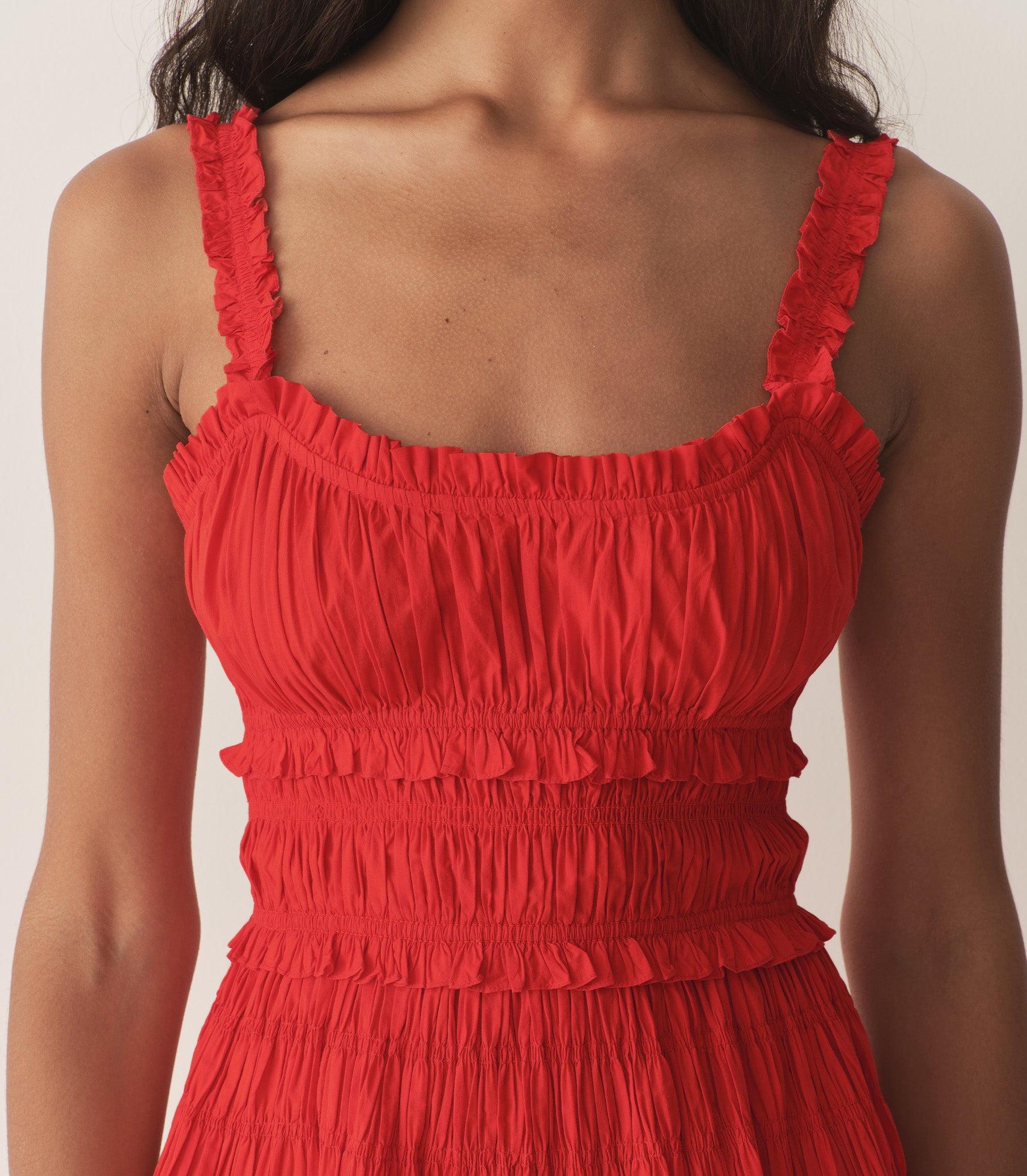 MARIANNE DRESS -- CARMINE Product Image