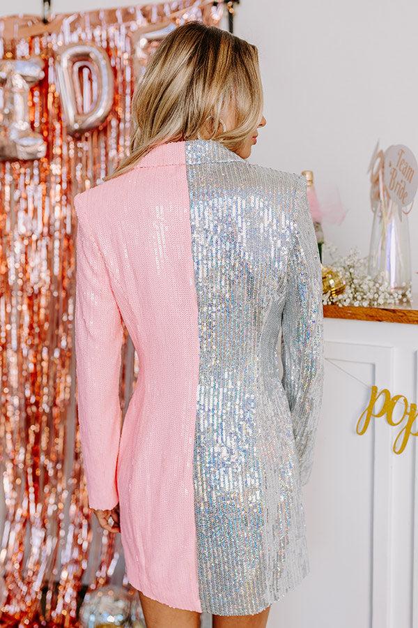 Lucky Ones Sequin Blazer Dress Product Image