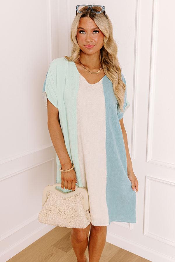 Lagoon Views Color Block Mini Dress Product Image