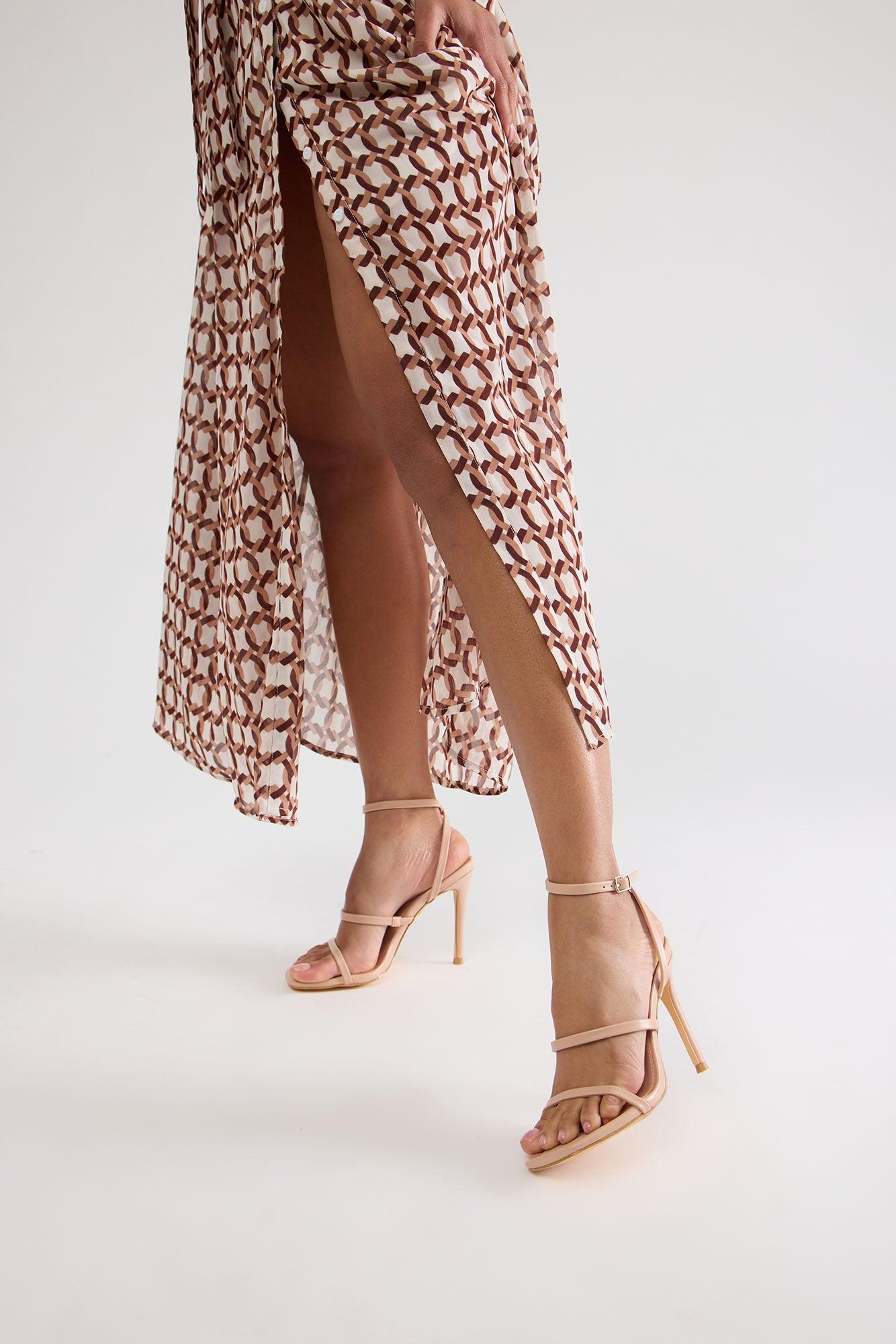 Kettner Heeled Sandals - Nude Product Image