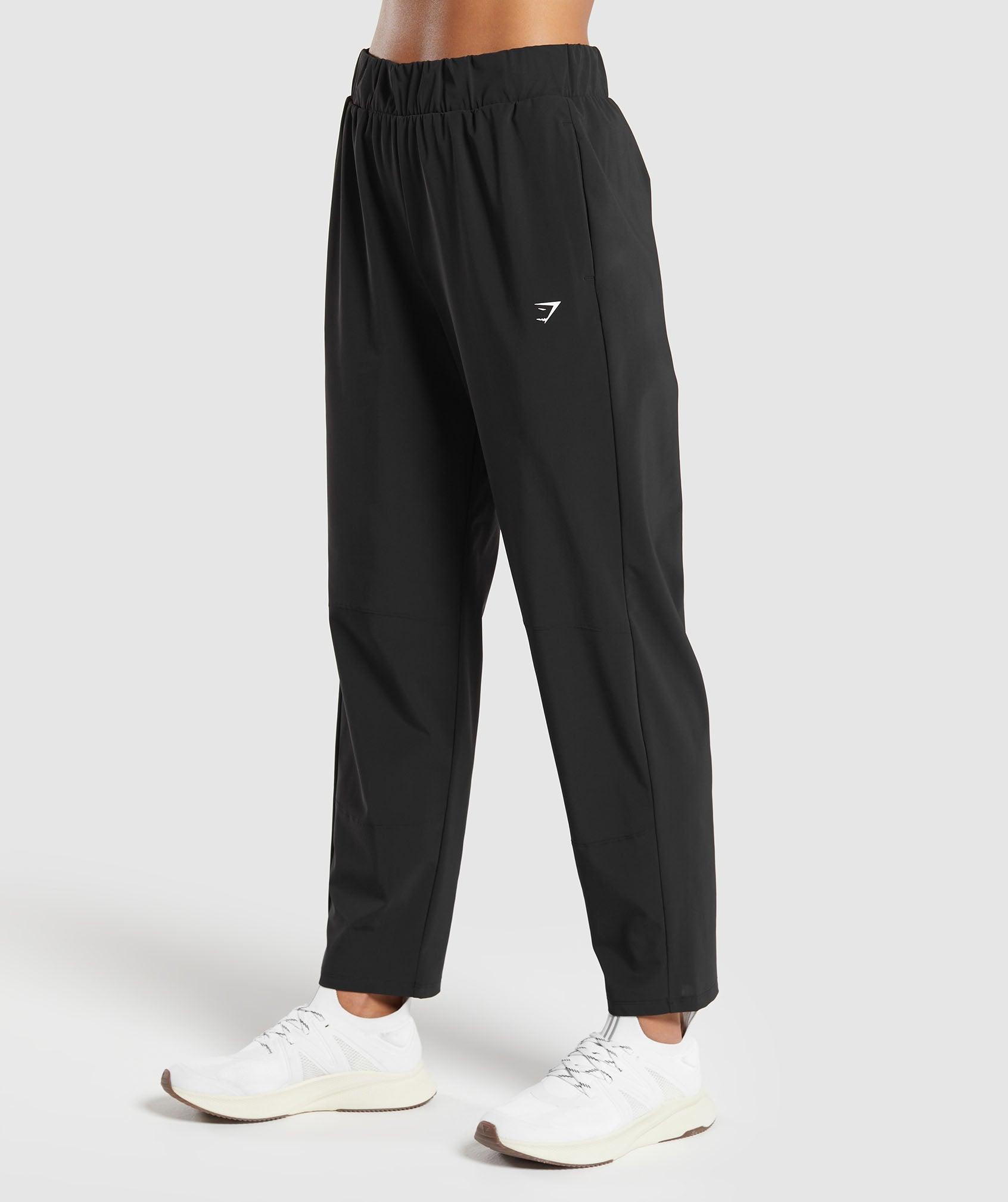 Gymshark Tapered Woven Pants - Black Female Product Image