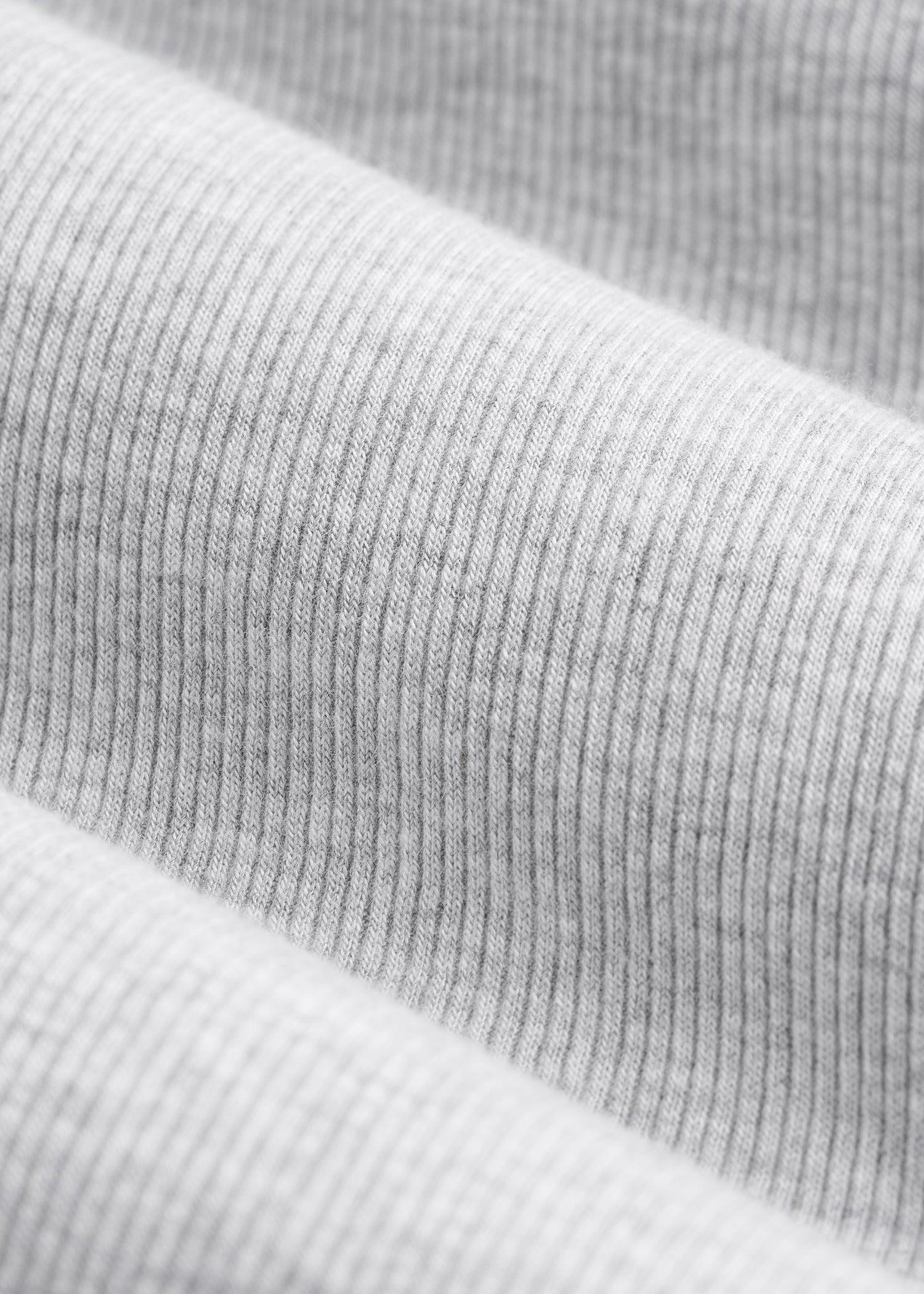 FITTED Ribbed Long Sleeve Tee for Tall Women in Grey Mix Female Product Image