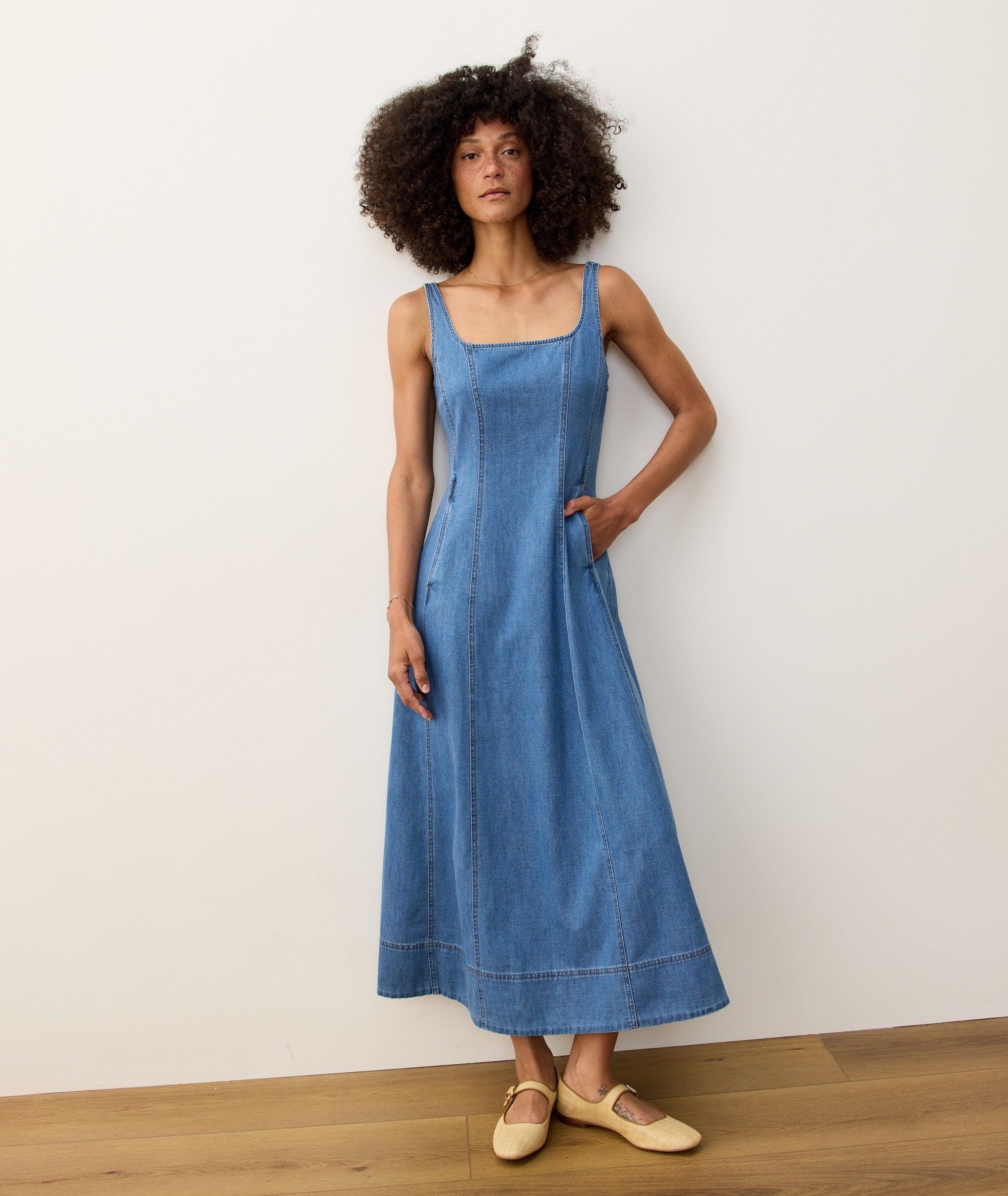 Roan Denim Maxi Dress Product Image
