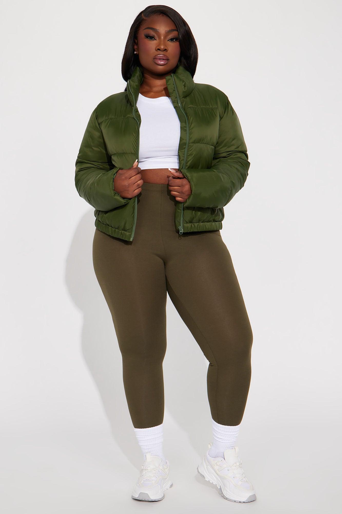 Lean On Me Leggings - Olive Product Image