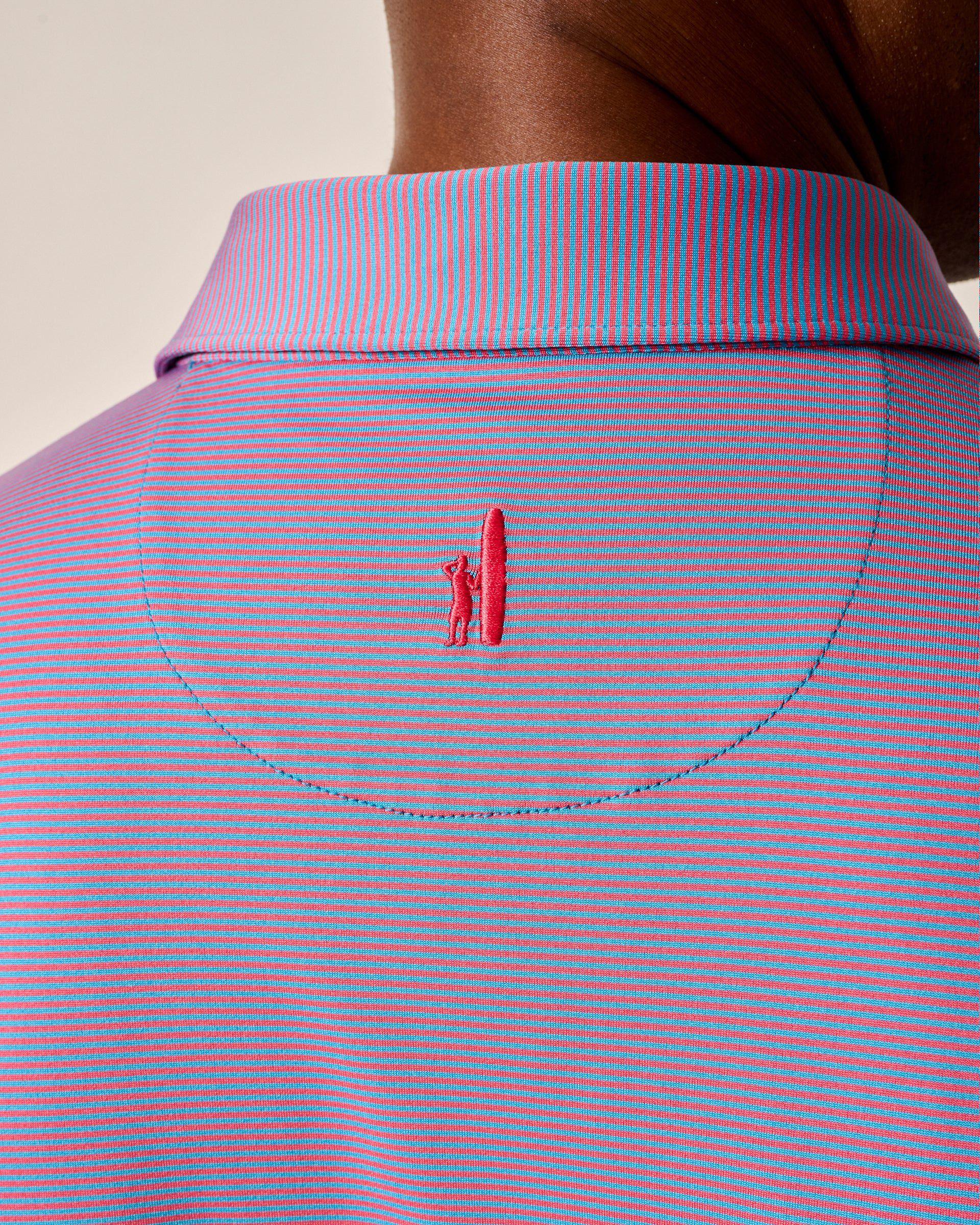 PerryGolf Performance Jersey Polo - Lyndonn Stripe Product Image