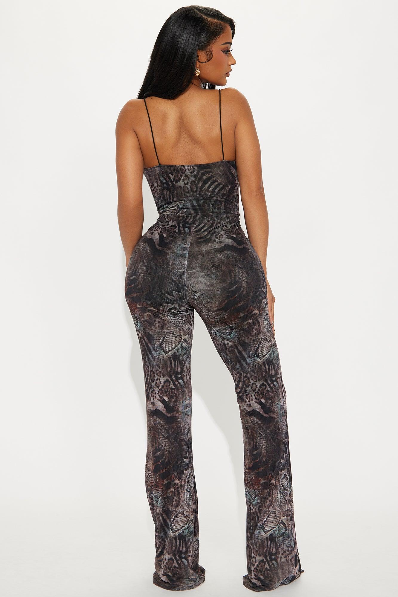 Martina Mesh Jumpsuit - Brown/combo Female Product Image