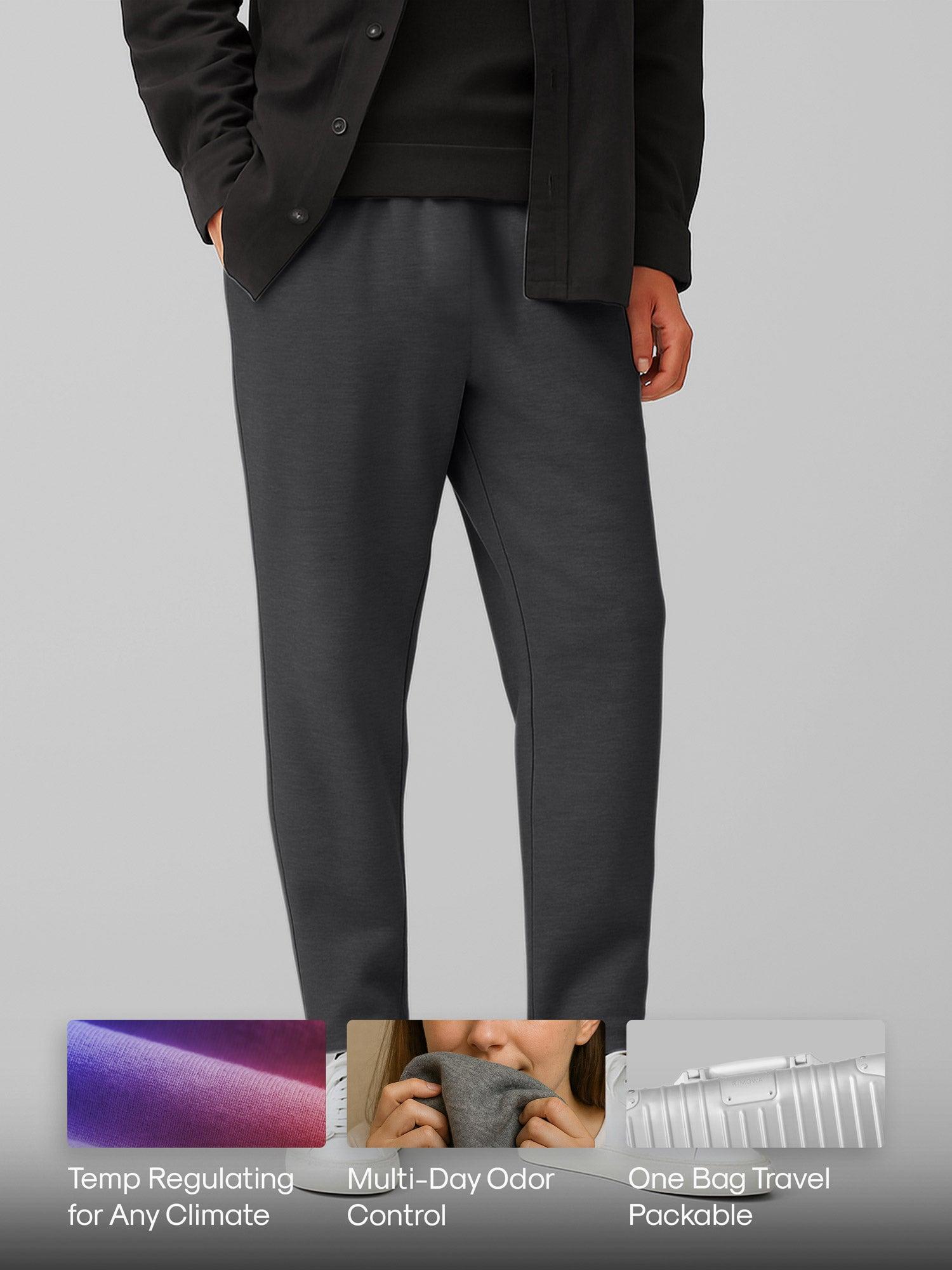 Men's Travel Merino Pant - Charcoal Product Image