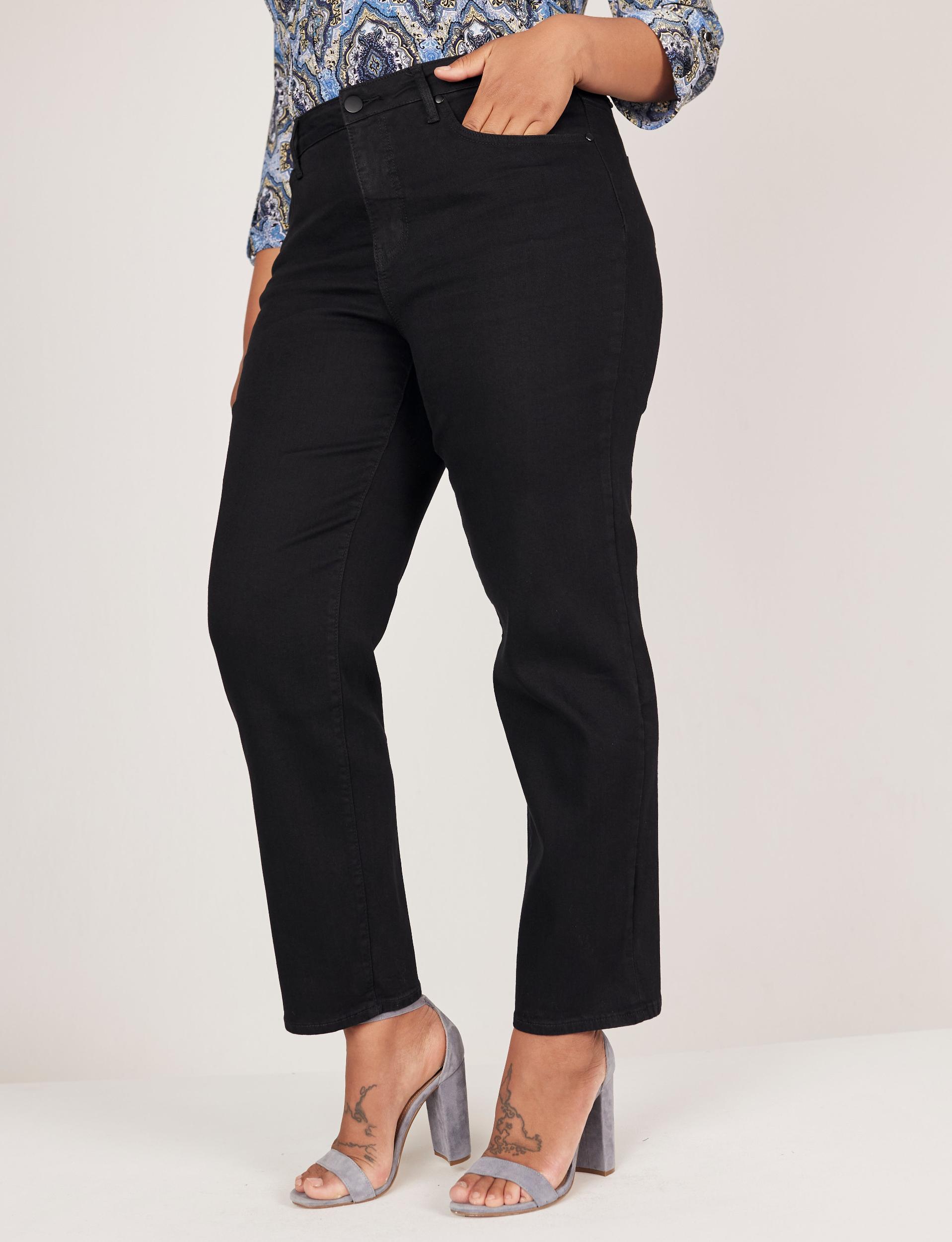 Westport Signature Black Straight Leg Jeans - Plus Female Product Image
