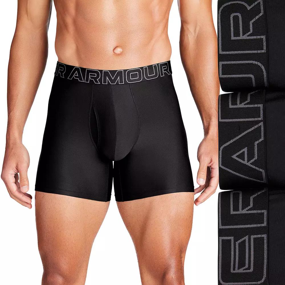 Men's Under Armour 3-pack Performance Tech 6-in. Boxer Briefs,  Product Image