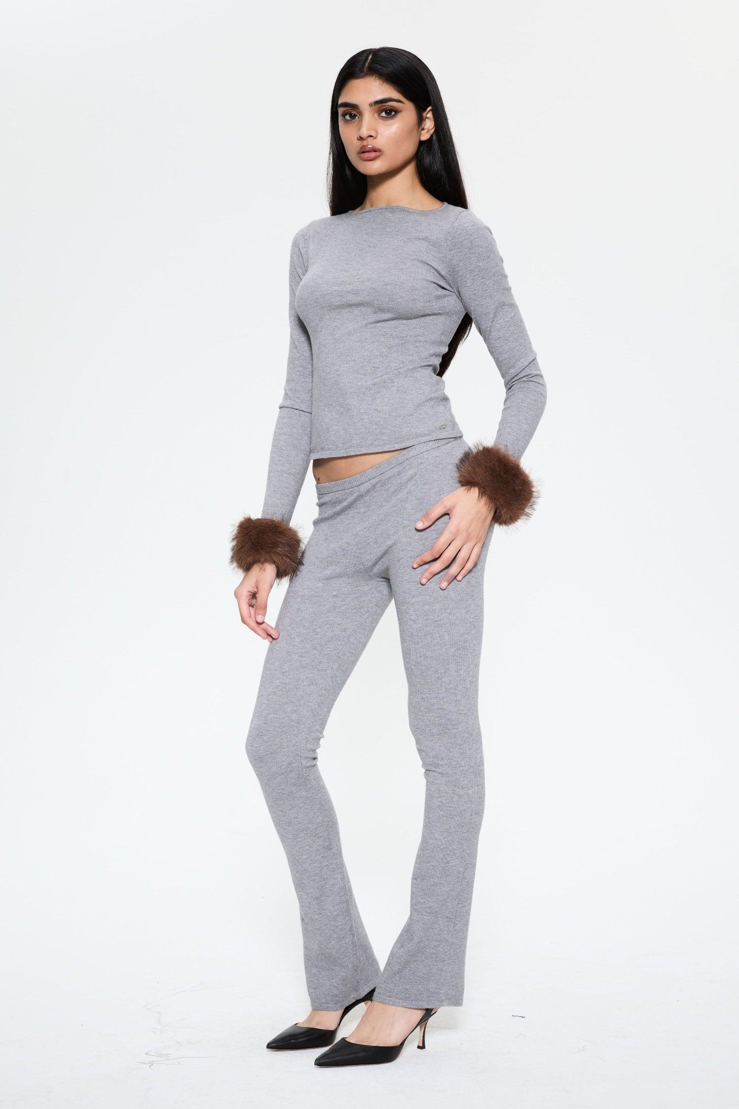ALIA PANT - HEATHER GREY Product Image