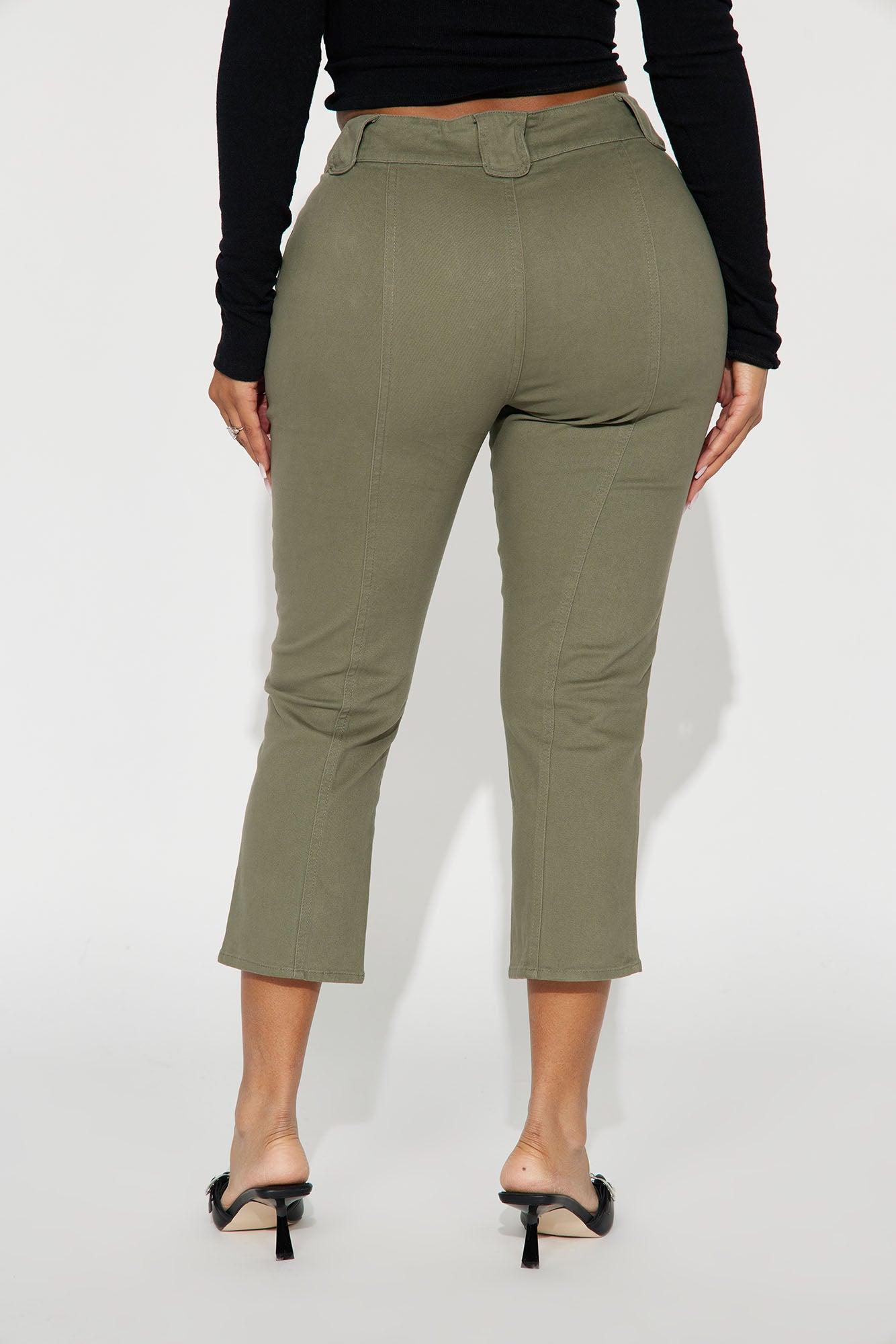 In Your Dreams Capri Pant - Olive Product Image