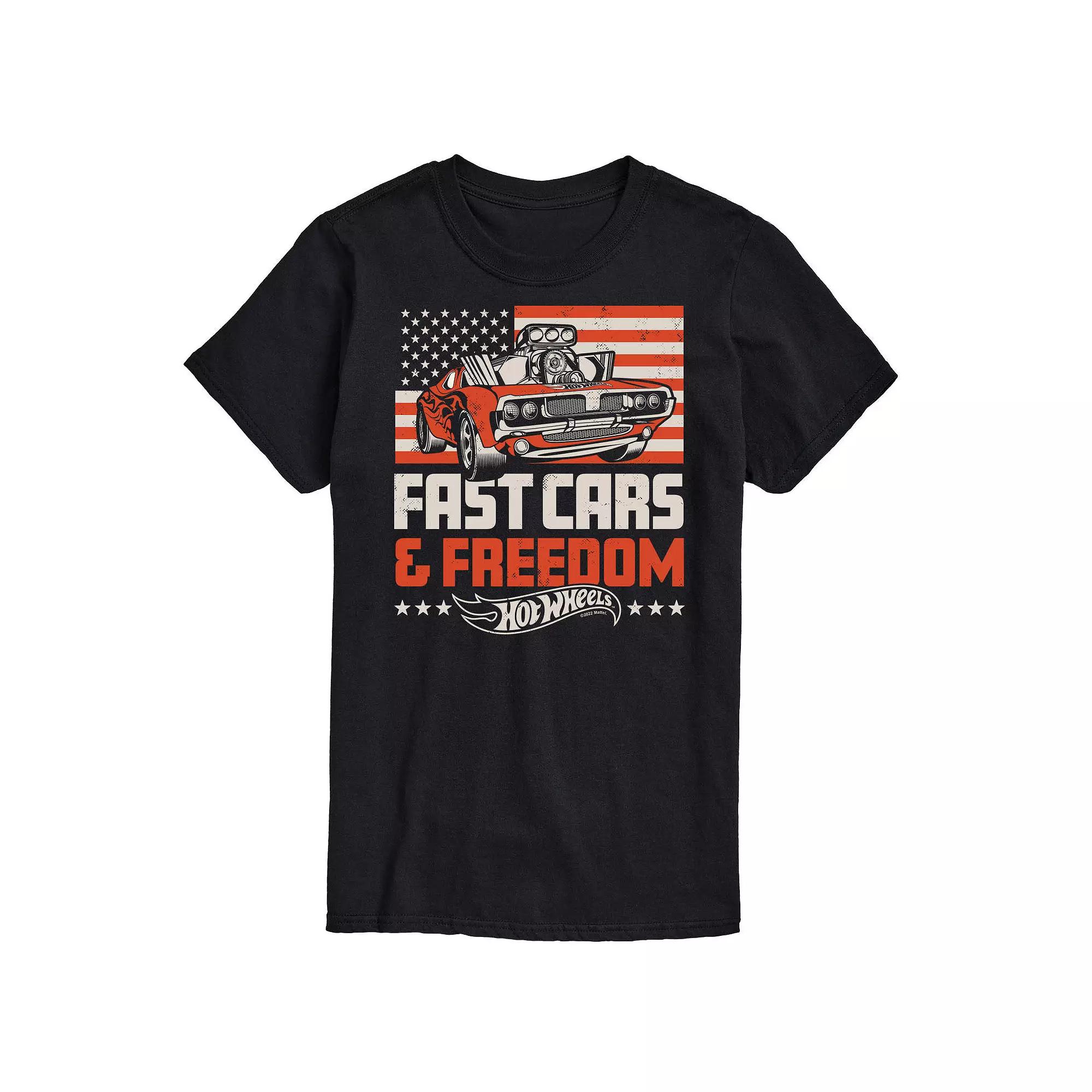 Big & Tall Hot Wheels Fast Cars And Freedom Graphic Tee, Men's,  Product Image
