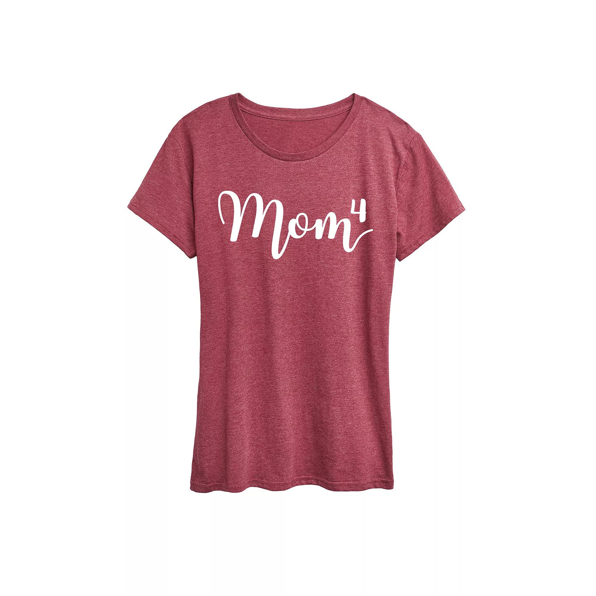 Women's Mom To The Fourth Power Graphic Tee, Girl's,  Product Image