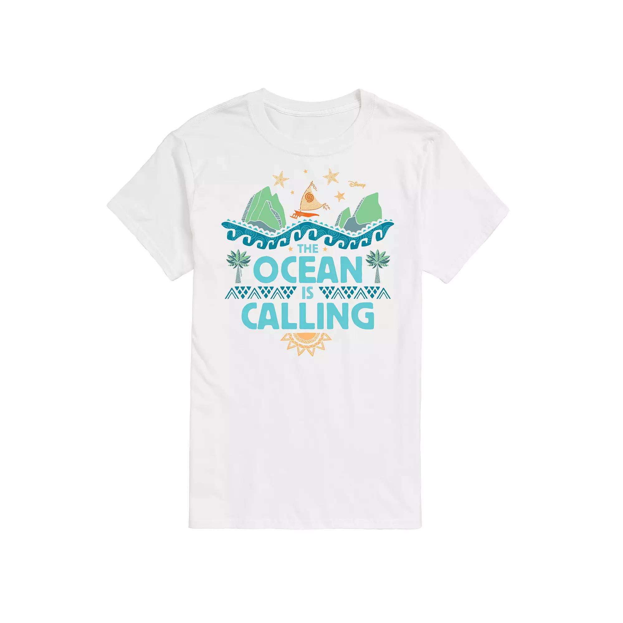 Disney's Moana Big & Tall The Ocean Is Calling Graphic Tee, Men's,  Product Image