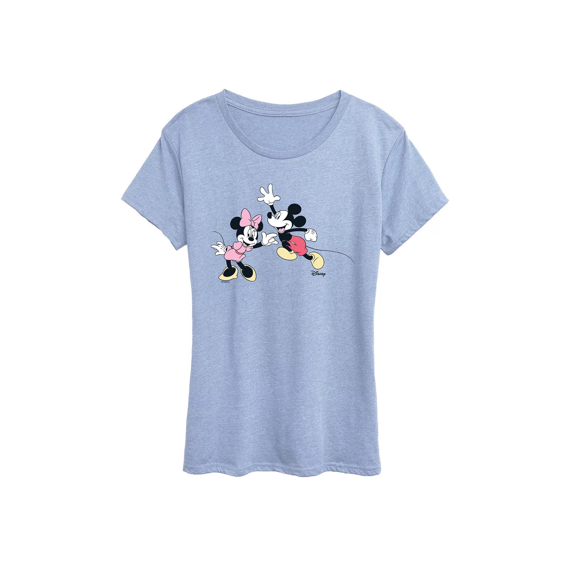 Women's Disney's Mickey Mouse & Minnie Mouse Pose Graphic Tee,  Product Image