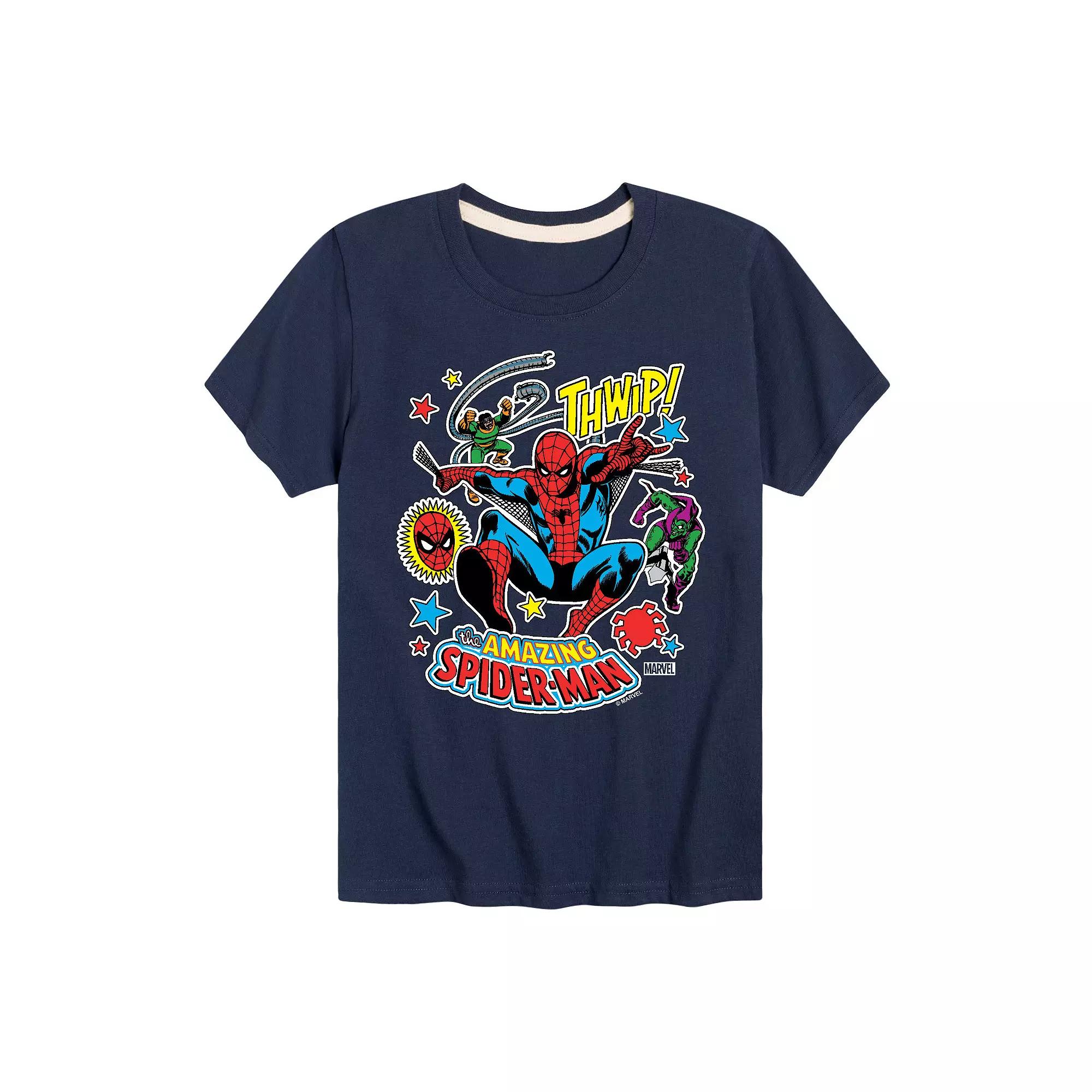 Boys 8-20 Marvel Spider-Man Stickers Graphic Tee, Boy's,  Product Image