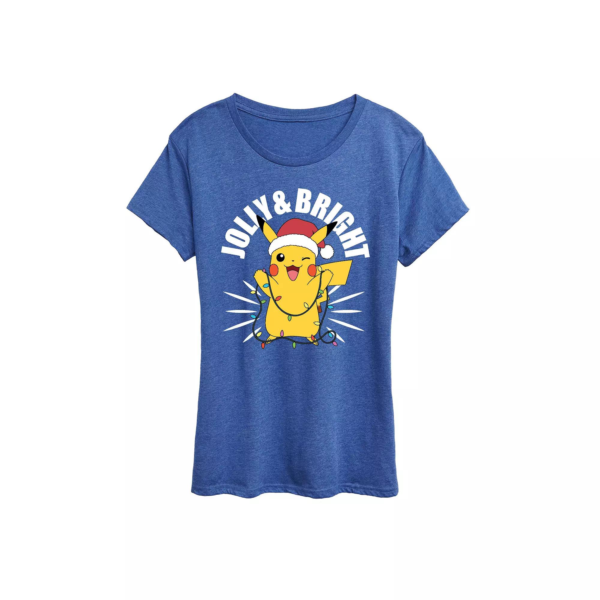 Women's Pokemon Merry And Bright Tee,  Product Image