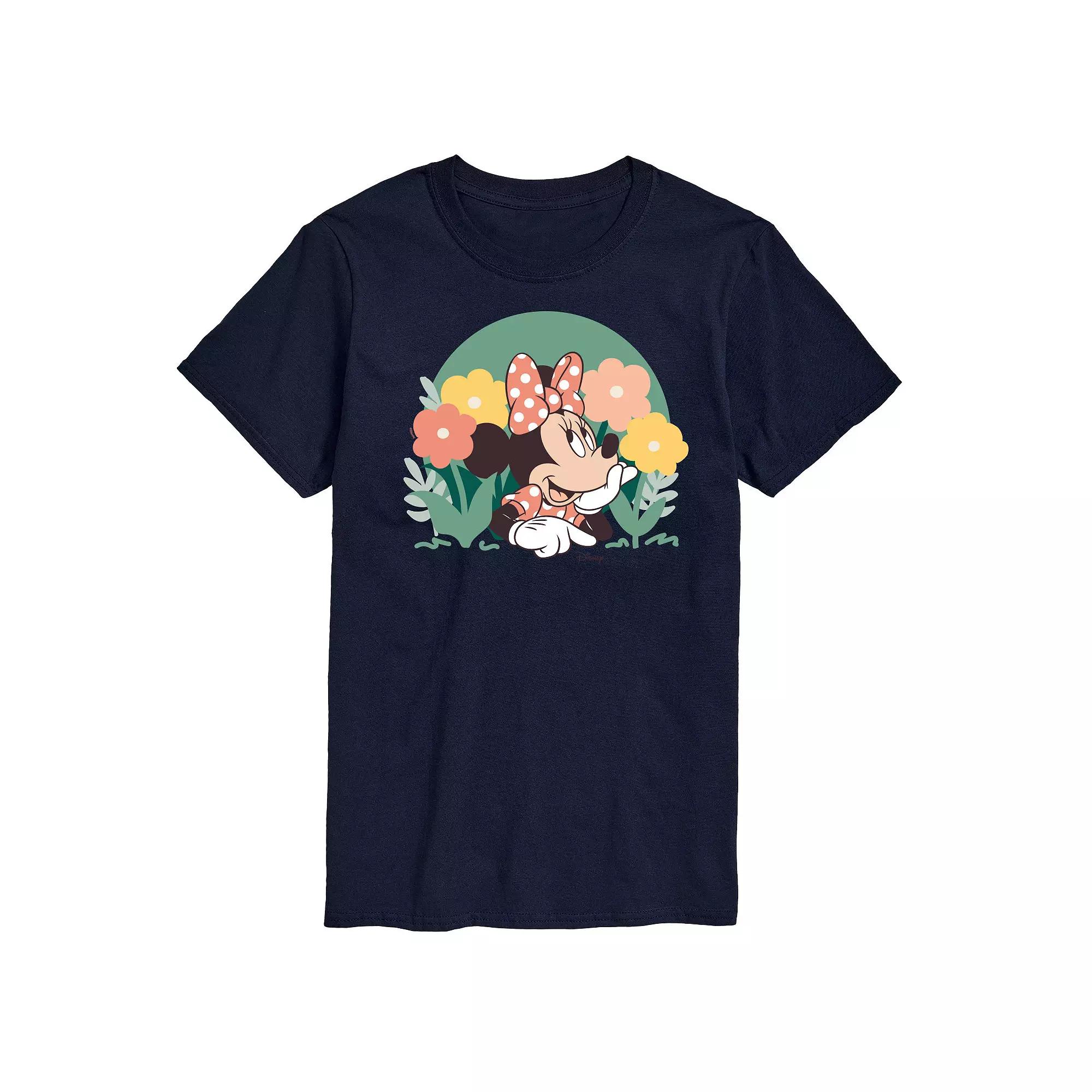 Disney's Minnie Mouse Men's Flowers Graphic Tee,  Product Image