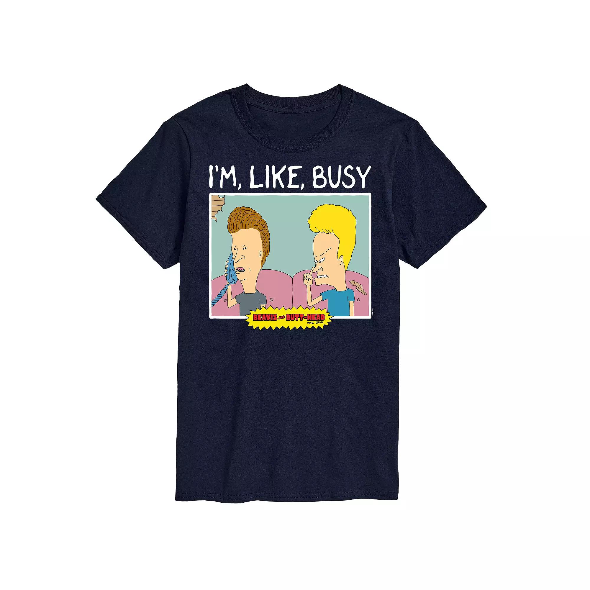 Men's Beavis And Butthead I'm Like Busy Tee,  Product Image
