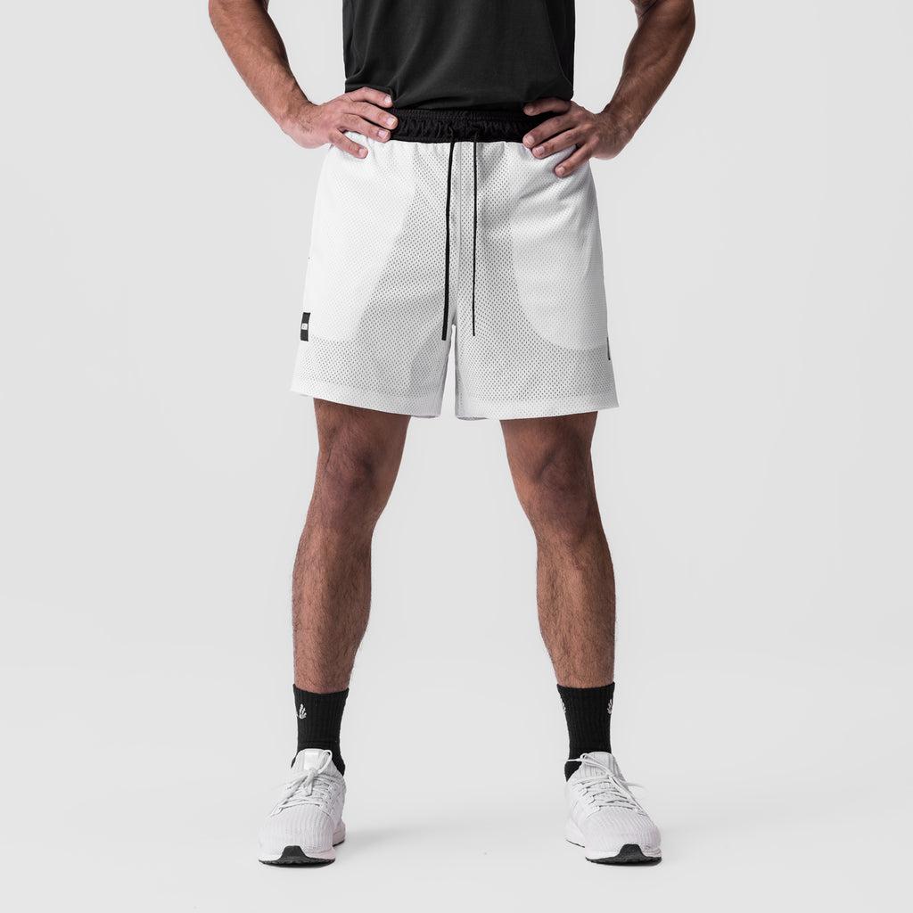 0795. SilverPlus™ Mesh Reversible Short - Black/White Male Product Image
