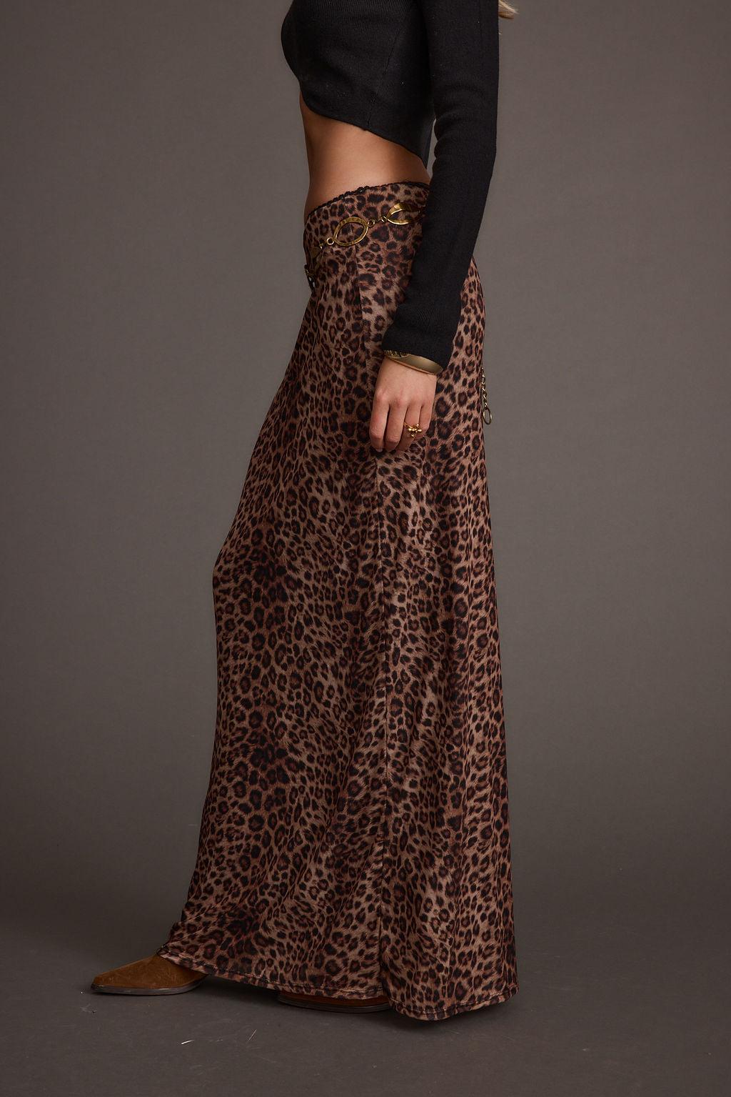 Julia Leopard Print Maxi Skirt Product Image