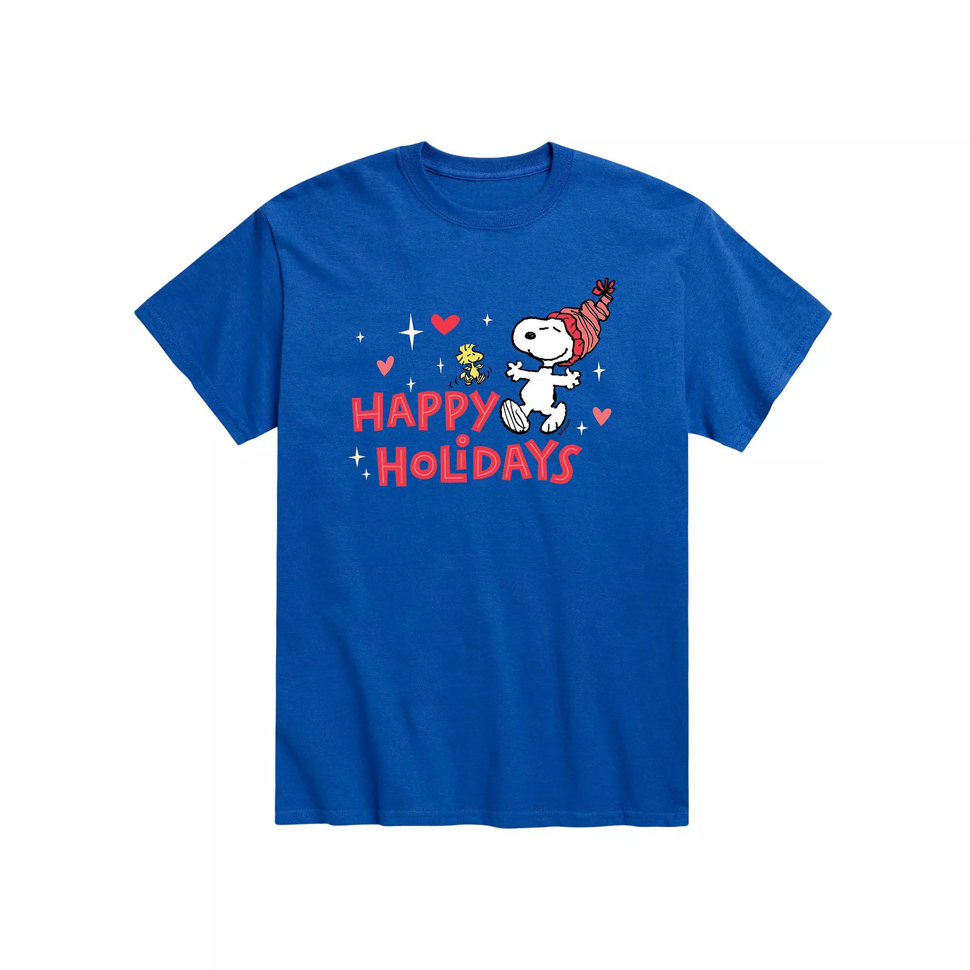 Men's Peanuts Happy Holidays Tee,  Product Image