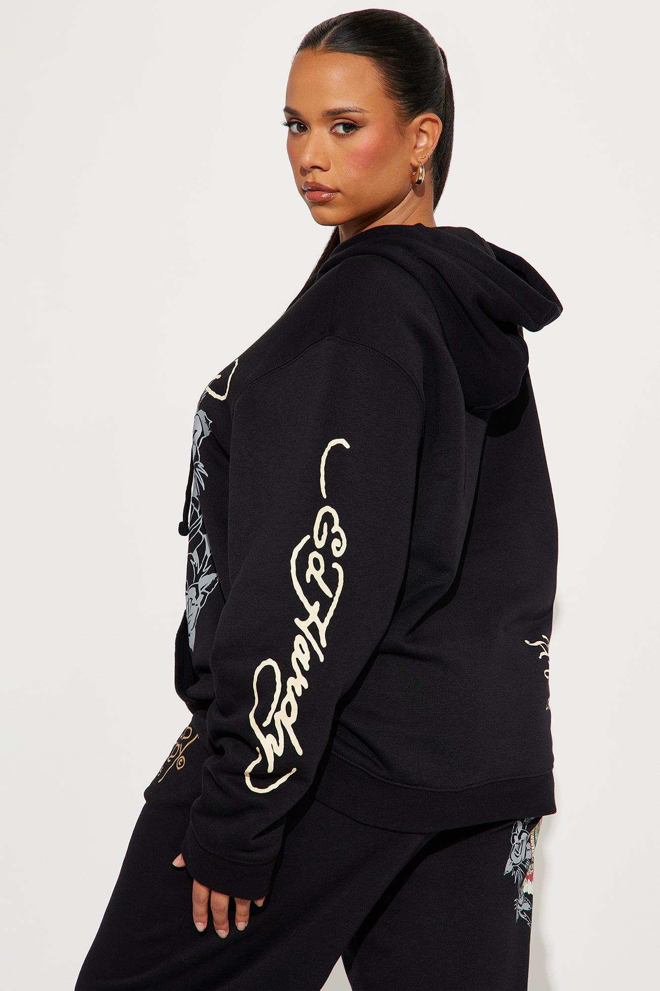 Ed Hardy Mary Hoodie - Black Product Image
