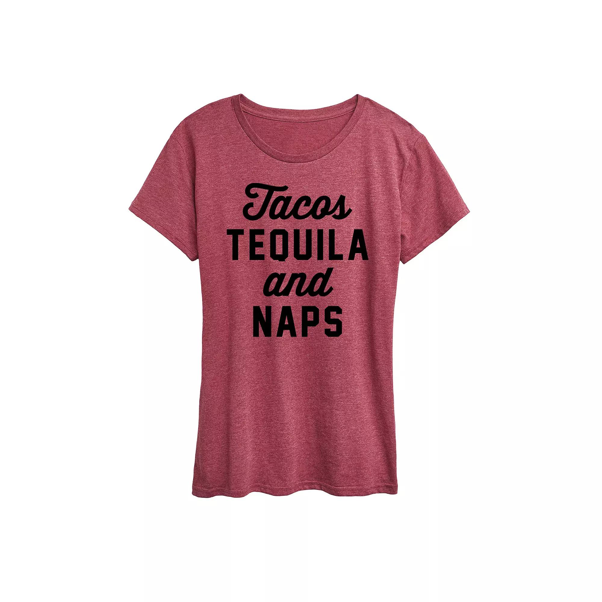 Women's Tacos Tequila And Naps Graphic Tee,  Product Image