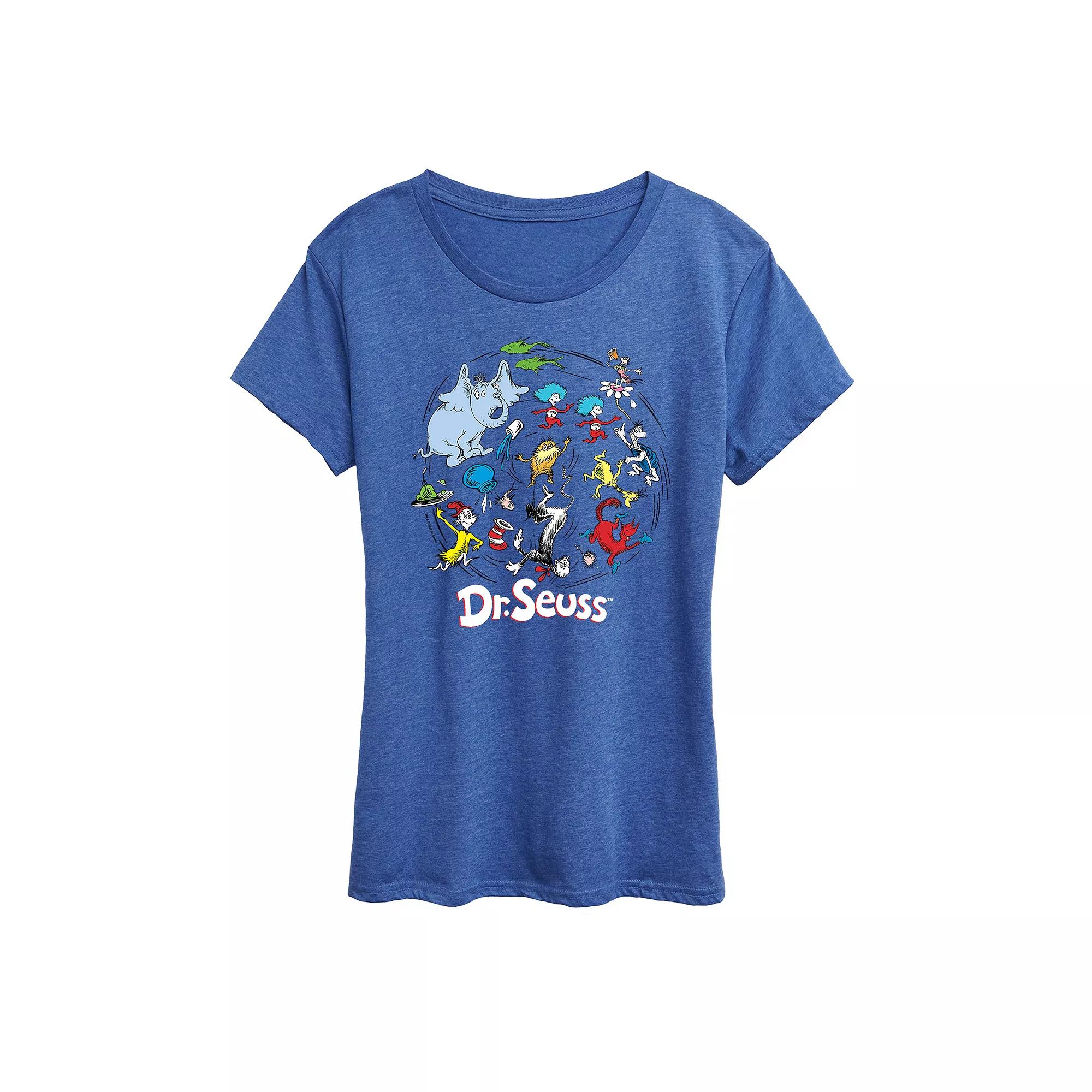 Women's Dr. Seuss Pattern Graphic Tee, Girl's,  Product Image