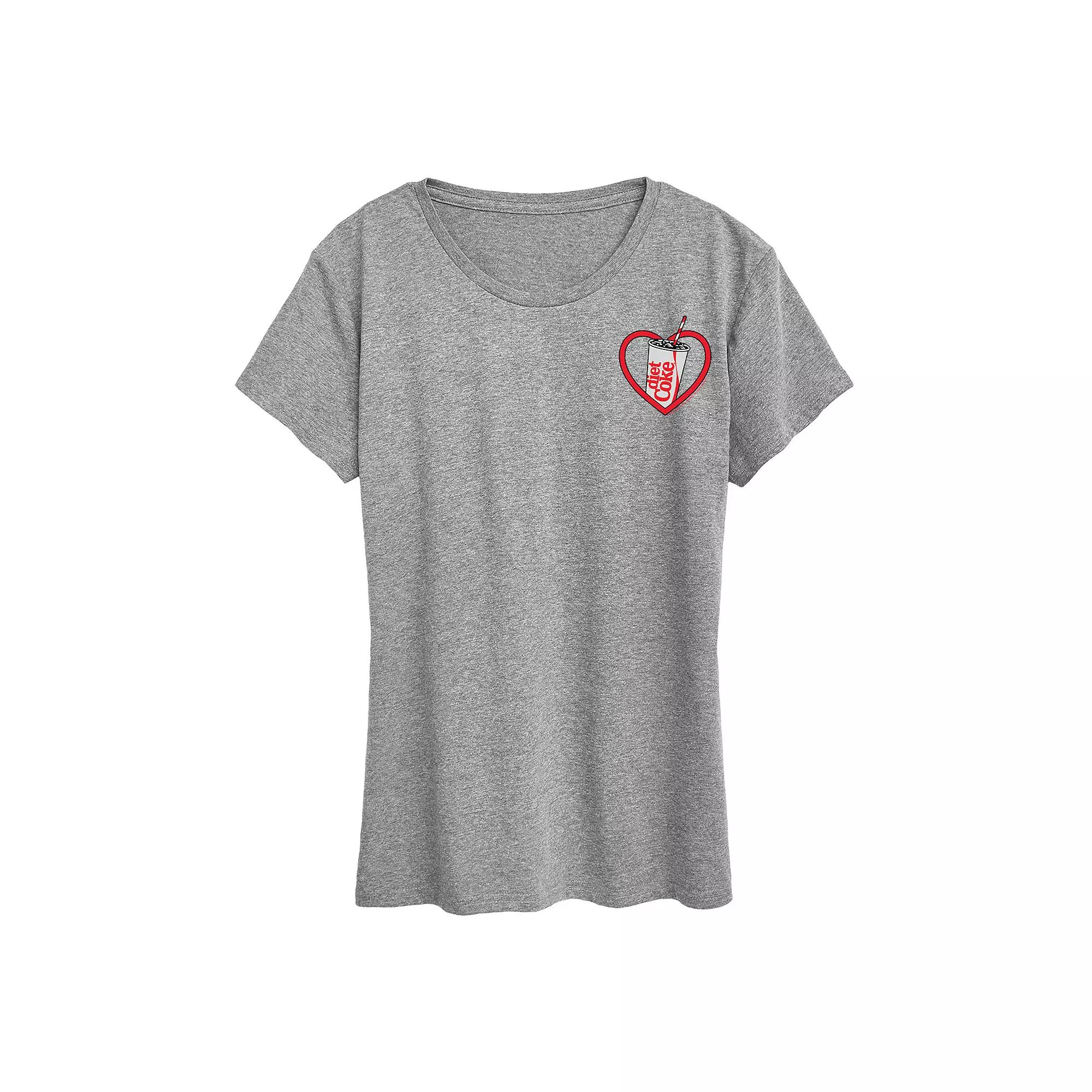 Women's Diet Coke Heart Graphic Tee,  Product Image